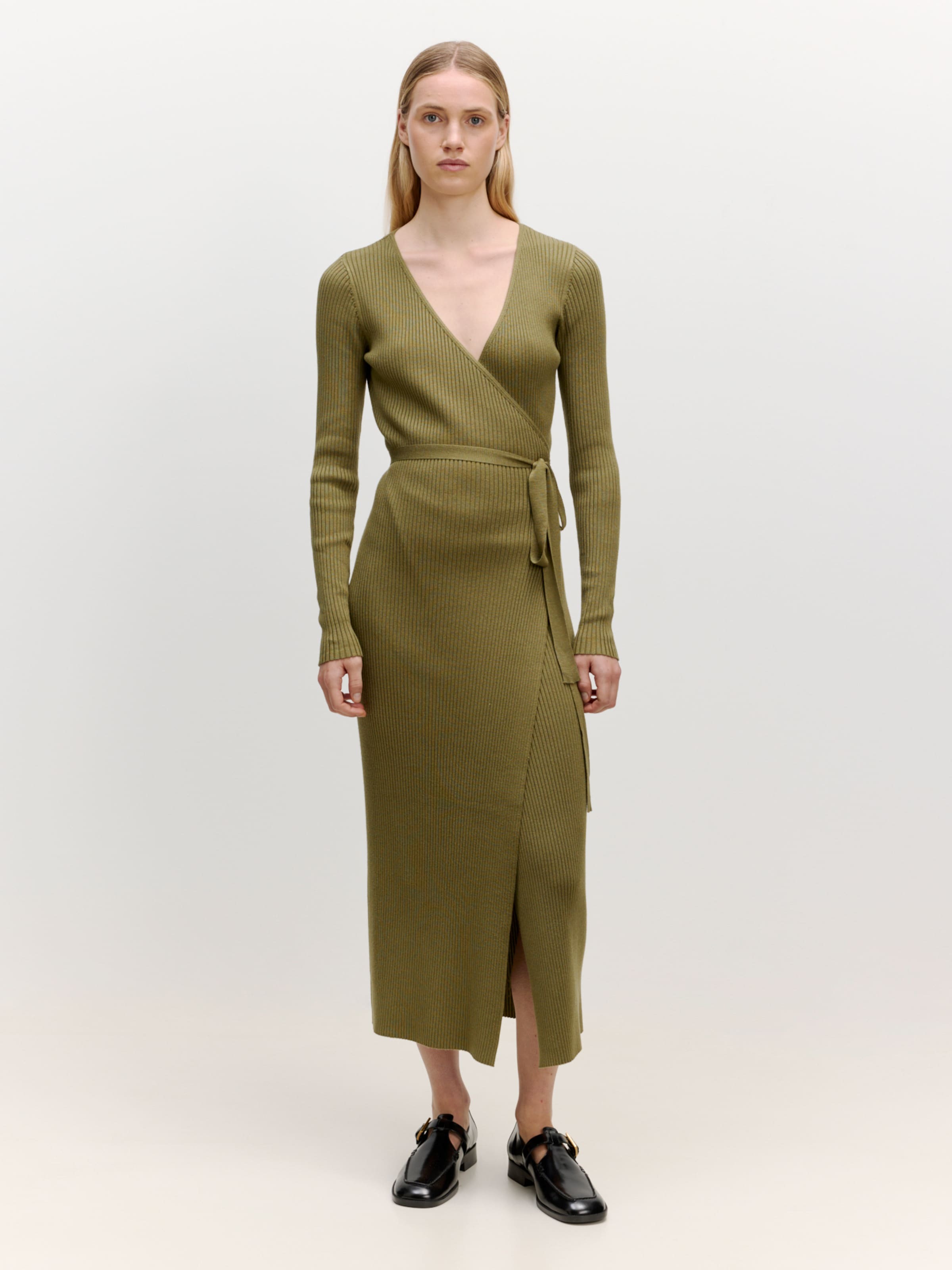 EDITED Pletena obleka 'Mailien' zelena