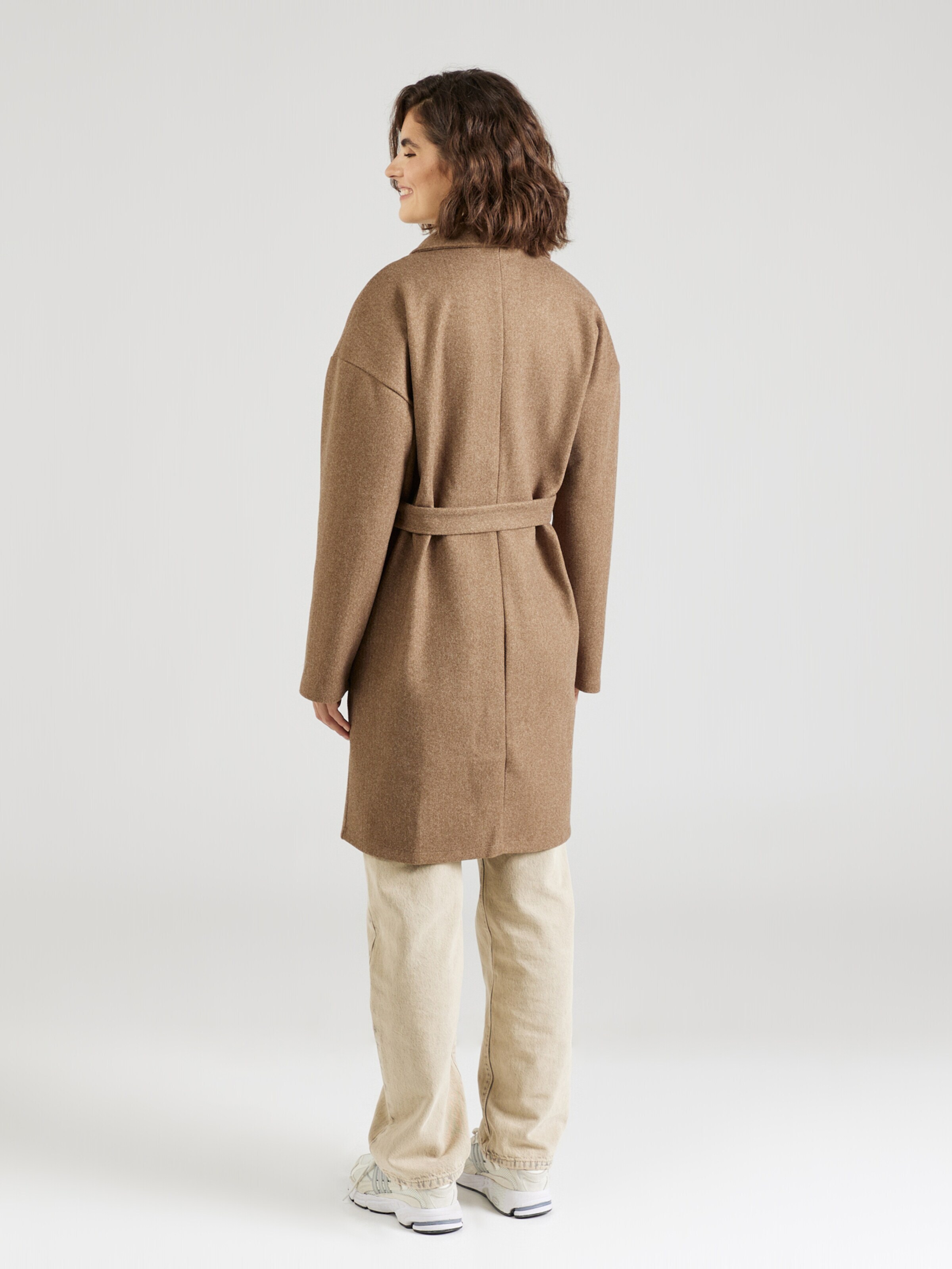 PIECES Prehoden plašč pikčasto rjava