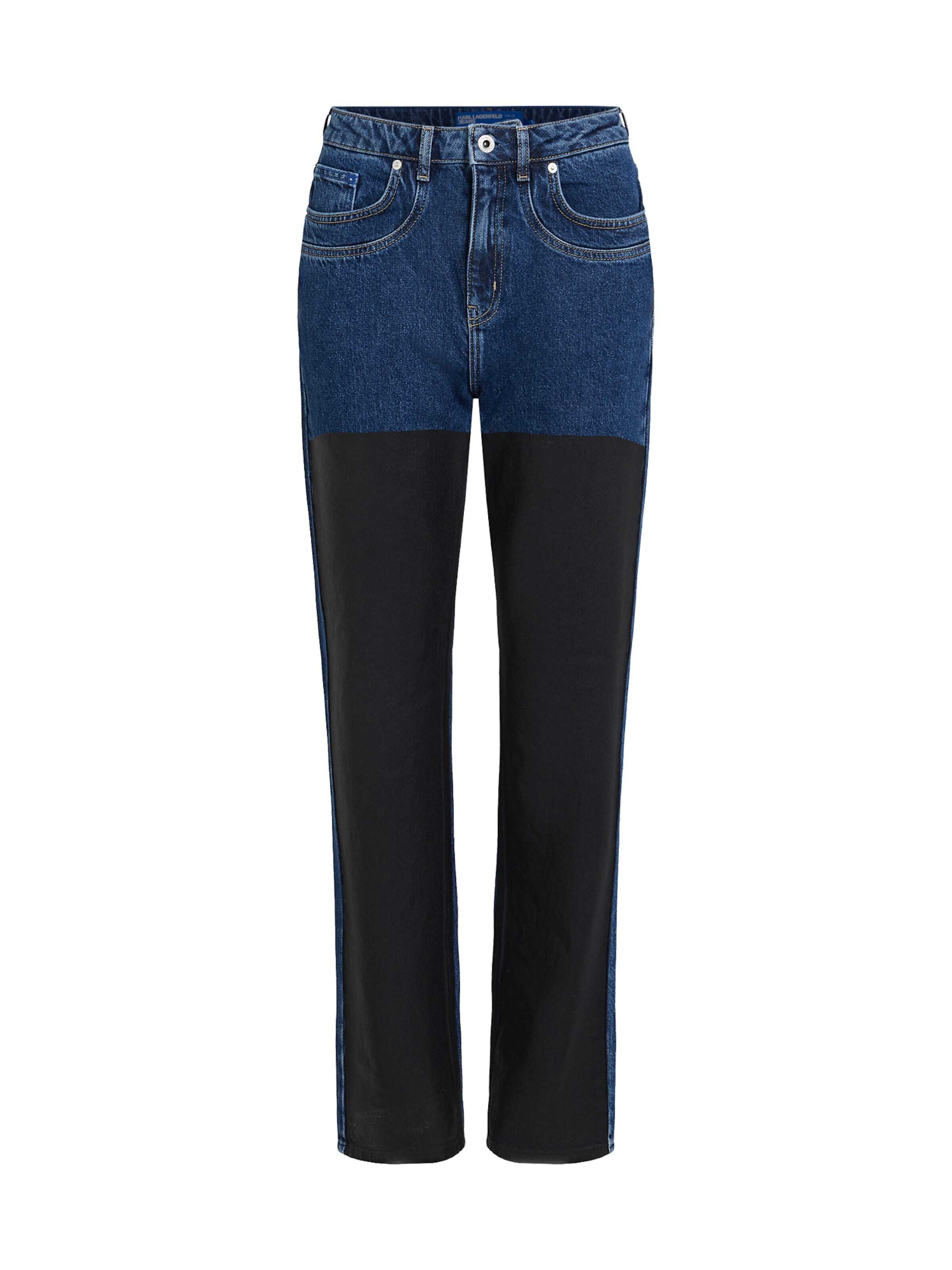 KARL LAGERFELD JEANS Kavbojke modra / črna