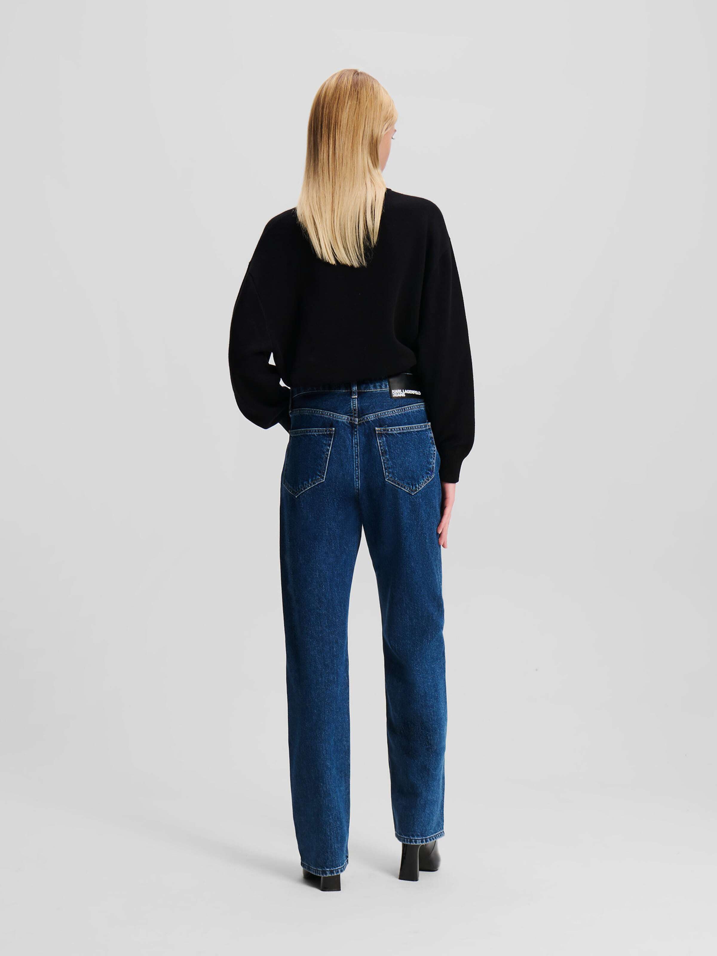 KARL LAGERFELD JEANS Kavbojke modra / črna