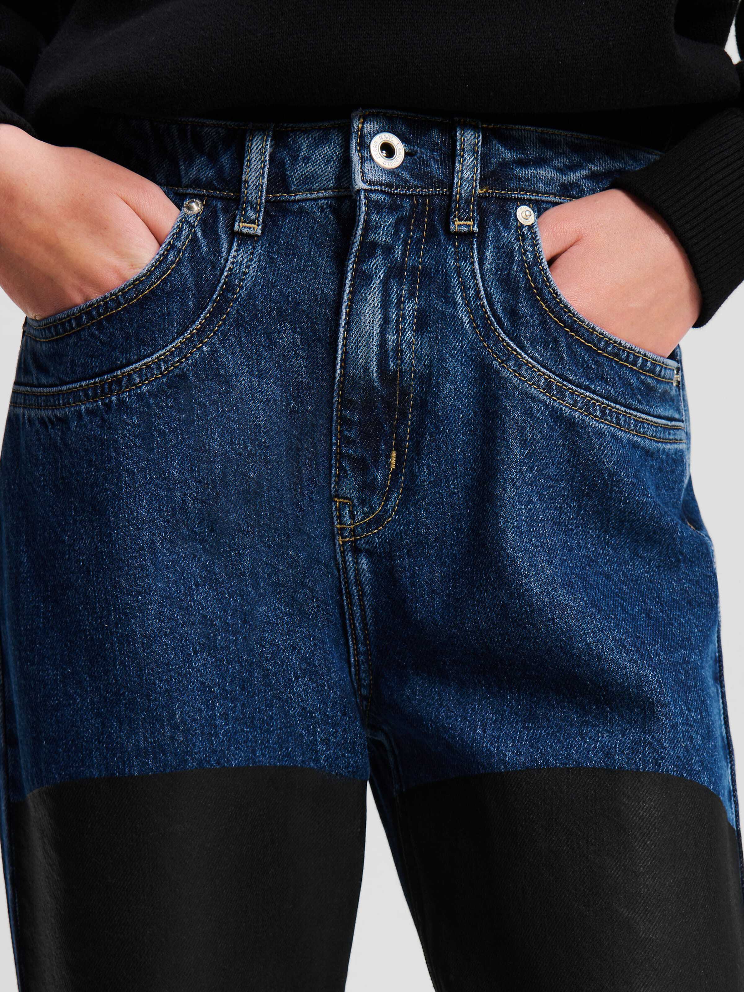 KARL LAGERFELD JEANS Kavbojke modra / črna