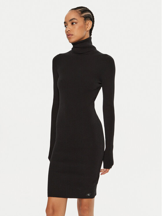 Pletena obleka Calvin Klein Jeans