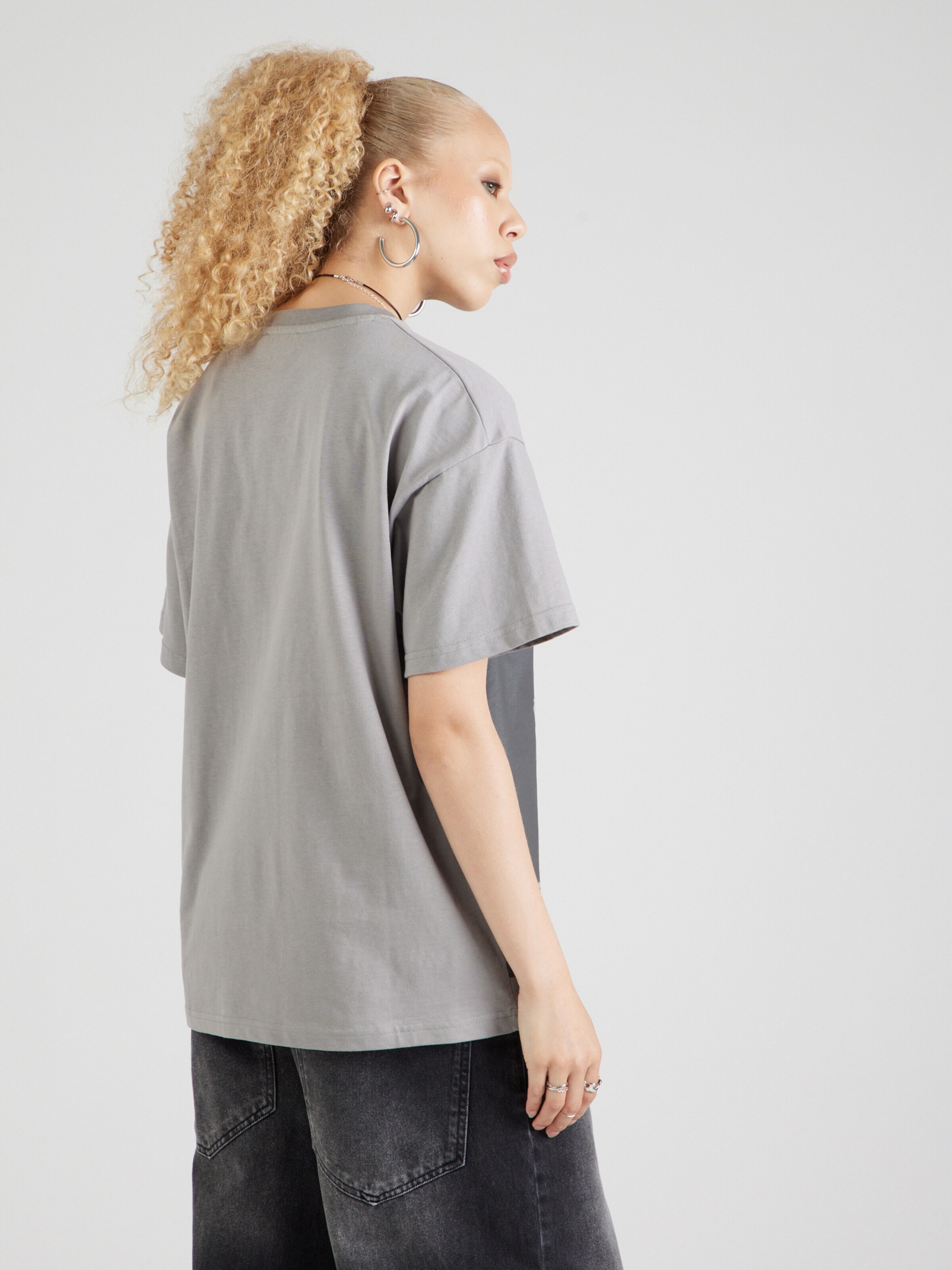 SHYX Majica siva / grafit / rdeča