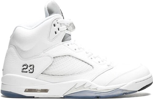 air jordan 5 white metallic silver