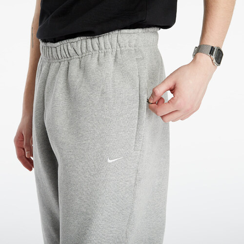 nikelab fleece pants grey heather