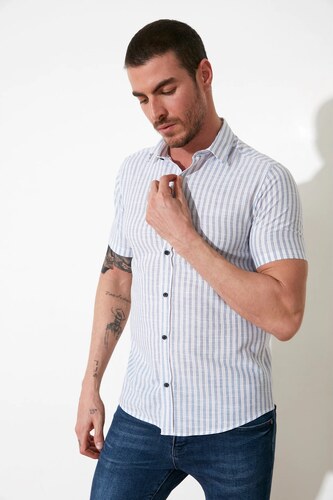 slim fit short sleeve shirt