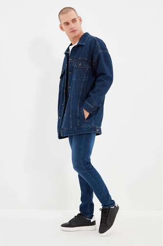 Trendyol Navy Blue Men's Oversize Denim 
