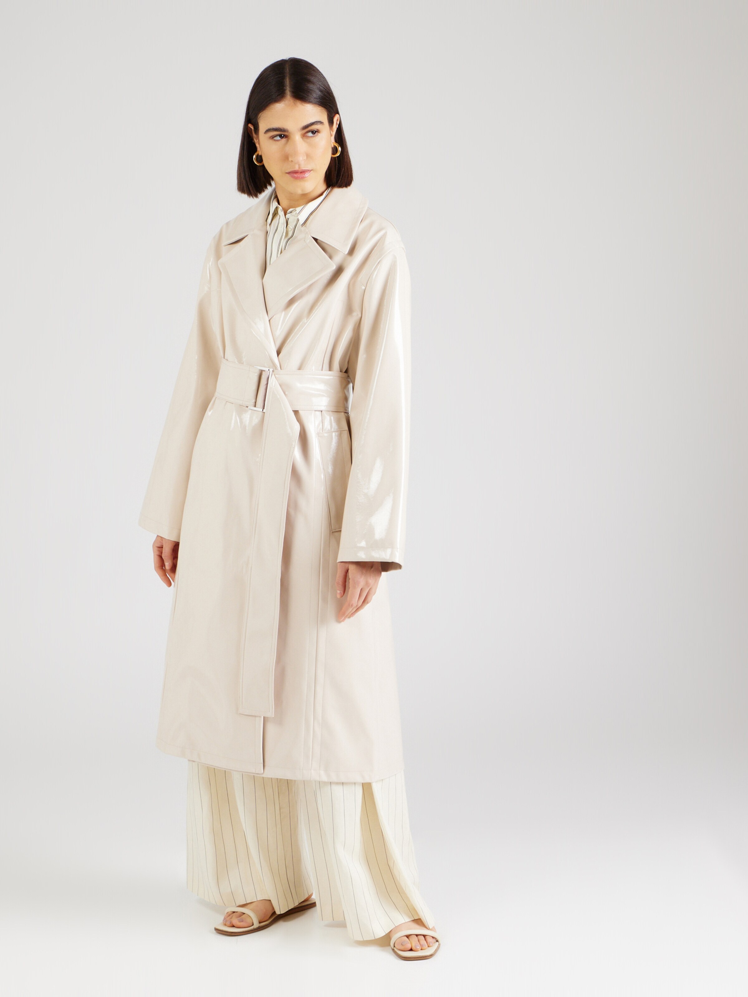 STAND STUDIO Prehoden plašč kremna