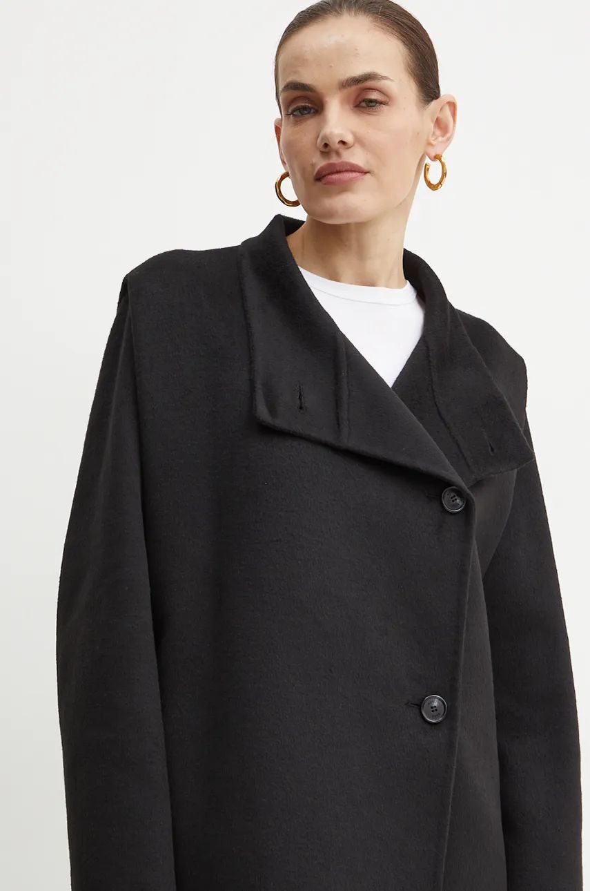 Plašč s primesjo volne Boss Orange