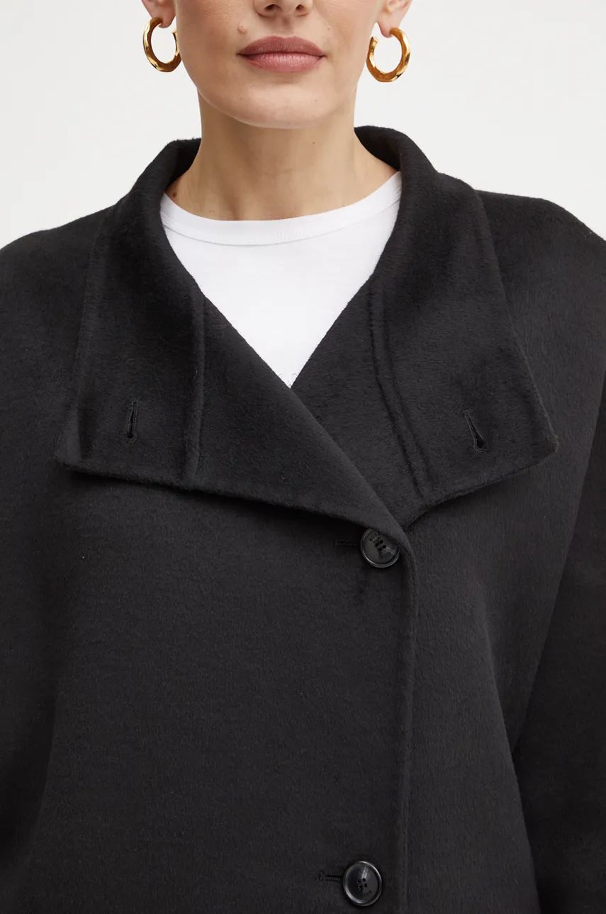 Plašč s primesjo volne Boss Orange