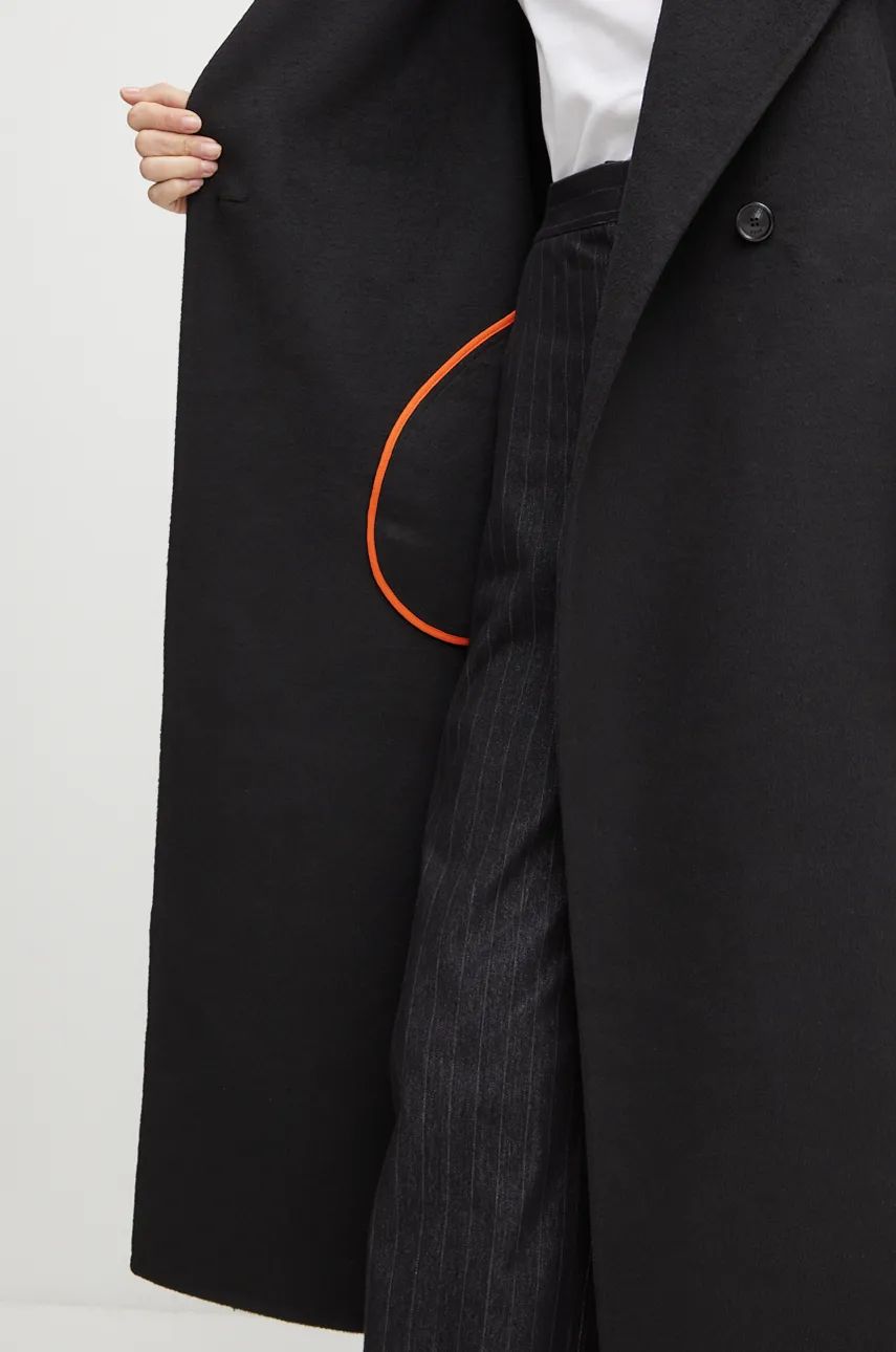 Plašč s primesjo volne Boss Orange