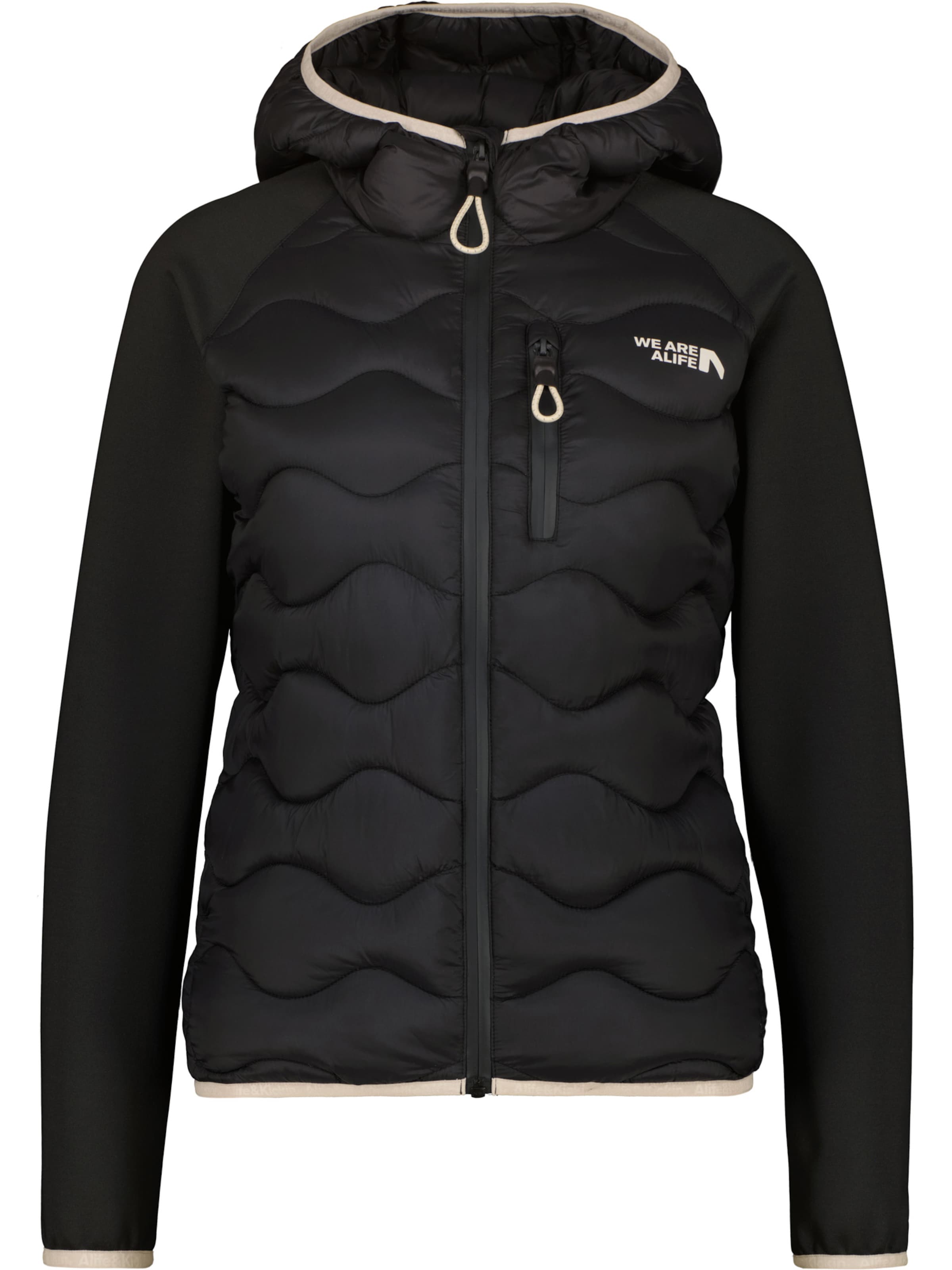 alife & kickin Prehodna jakna 'ArwenAK' črna / off-bela