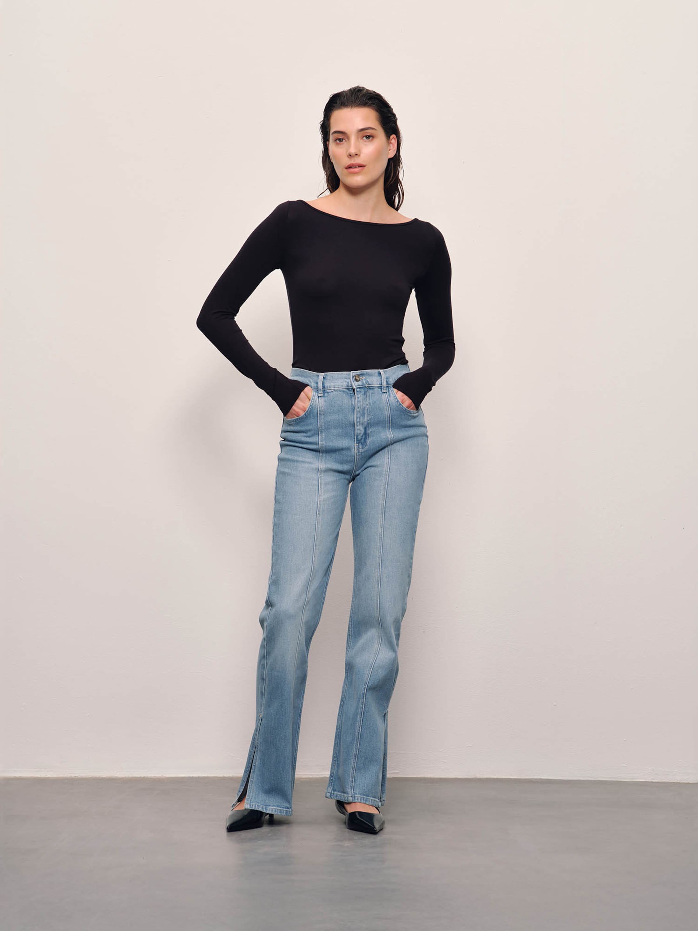 RÆRE by Lorena Rae Kavbojke modra