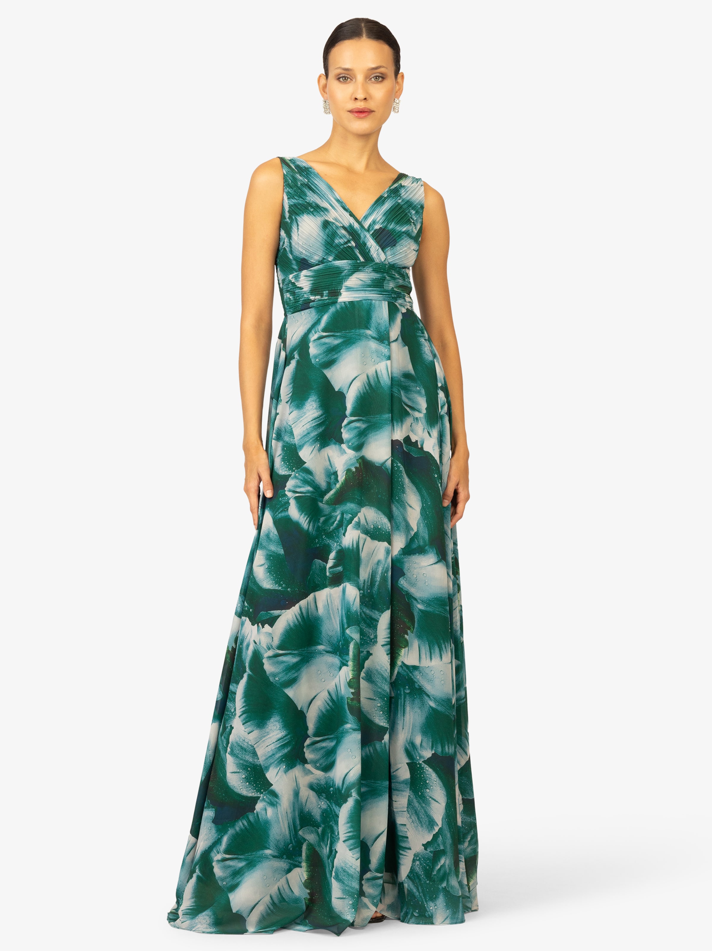 Kraimod Večerna obleka smaragd / temno zelena / bela