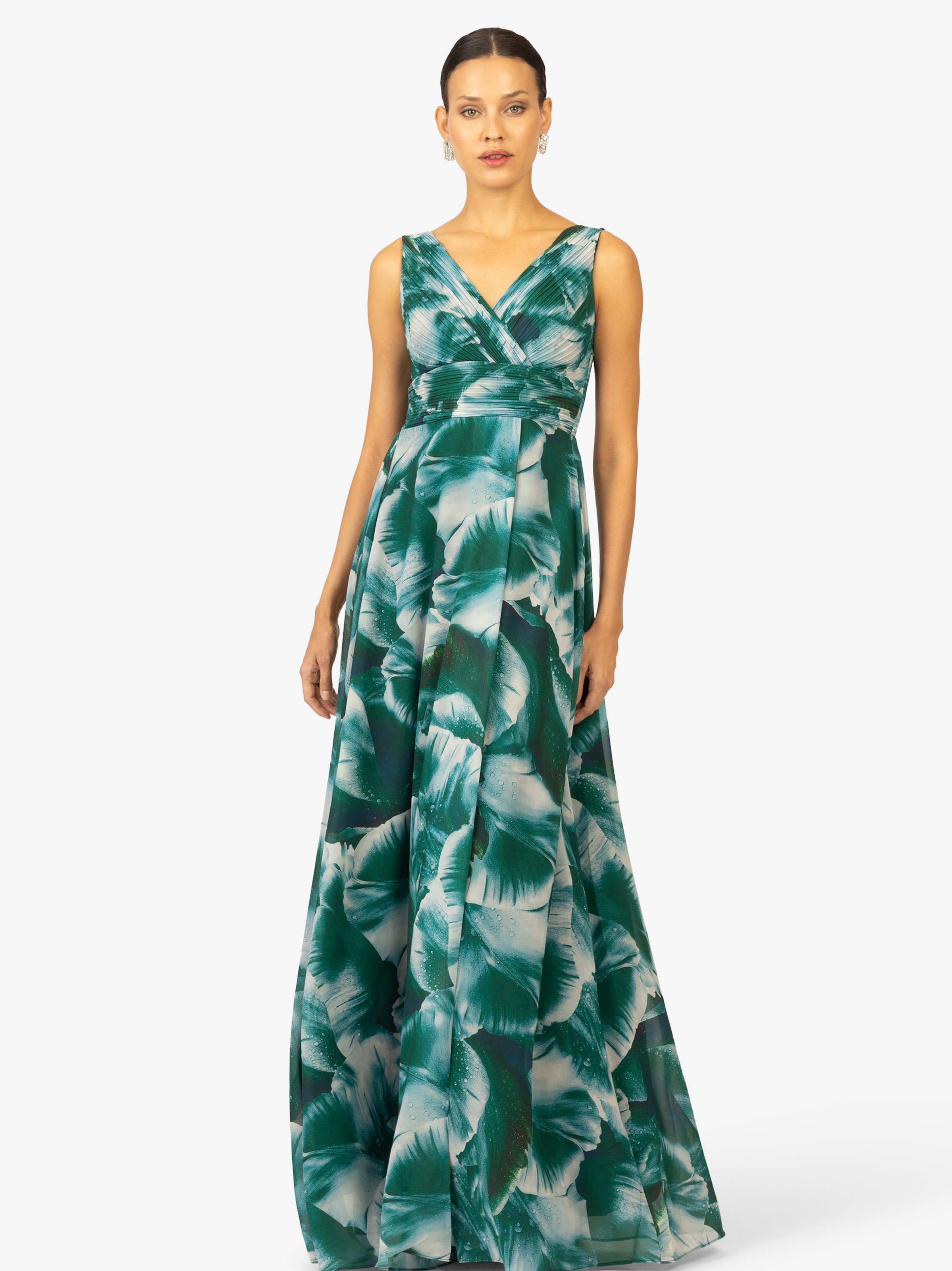 Kraimod Večerna obleka smaragd / temno zelena / bela