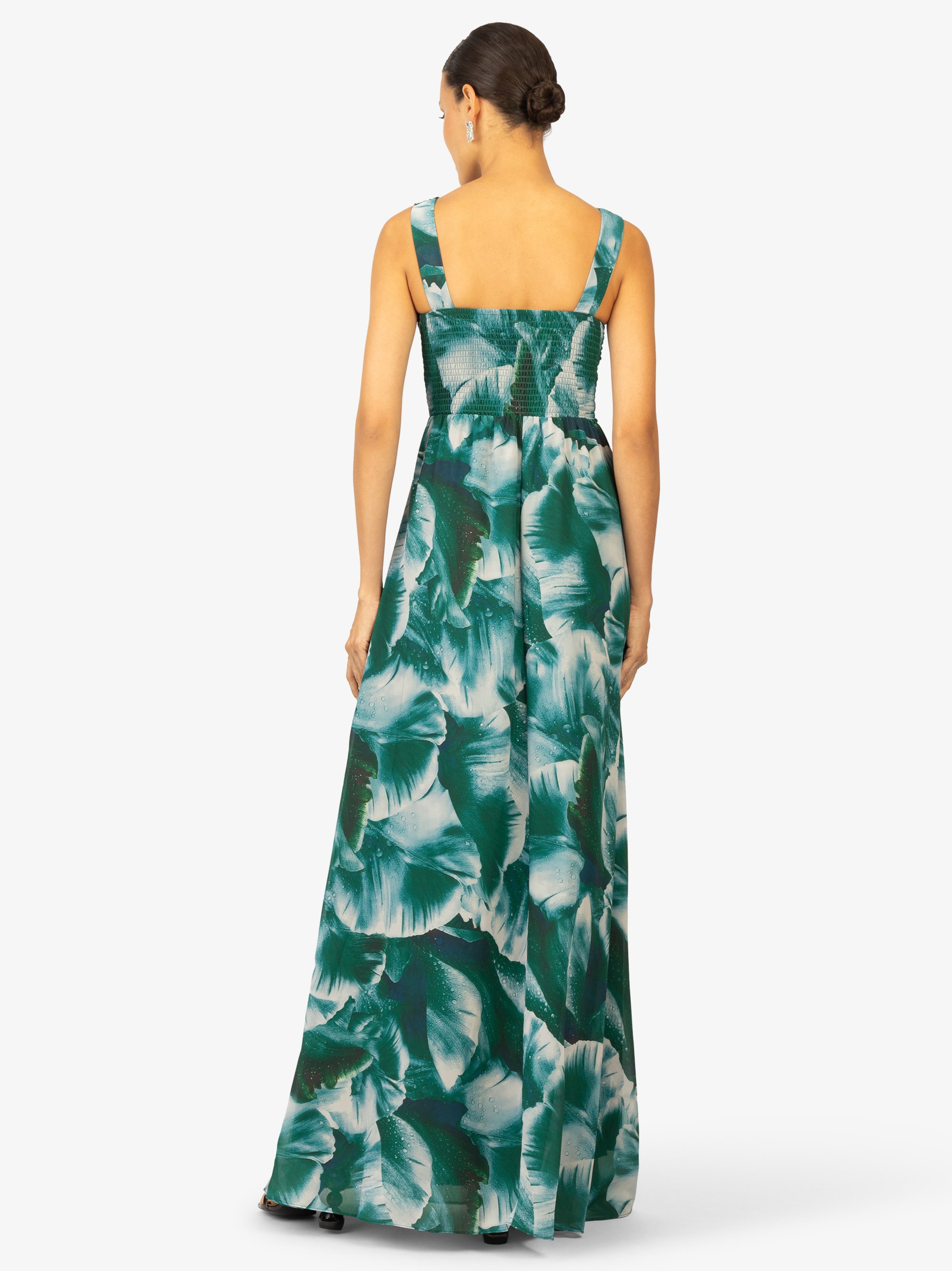 Kraimod Večerna obleka smaragd / temno zelena / bela