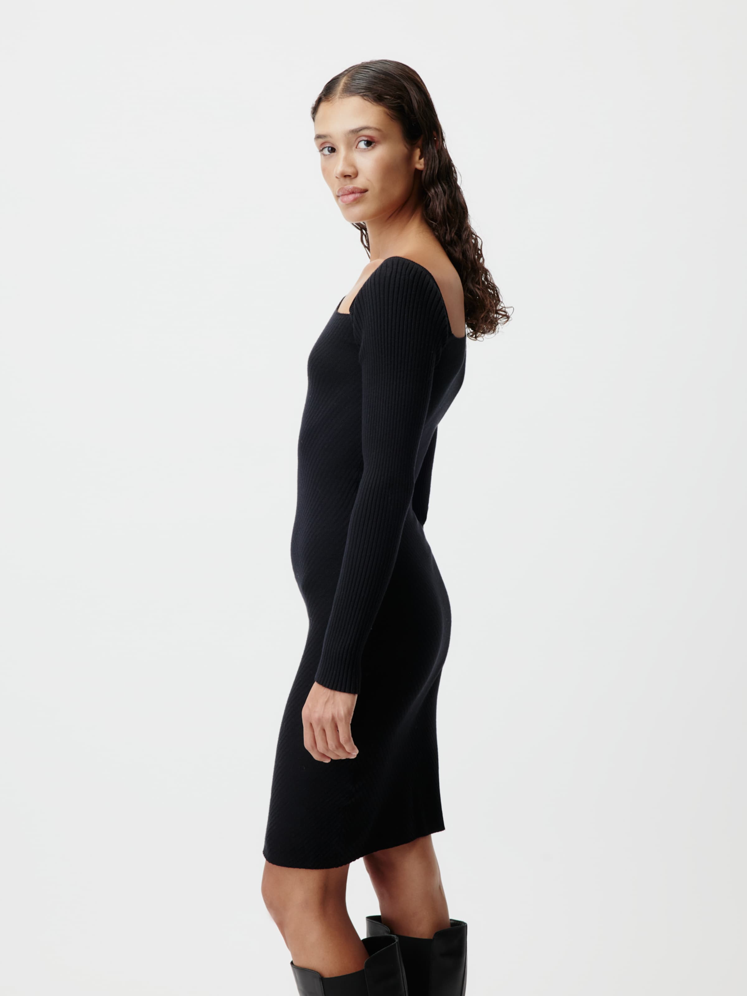 LeGer by Lena Gercke Pletena obleka 'Eileen' črna