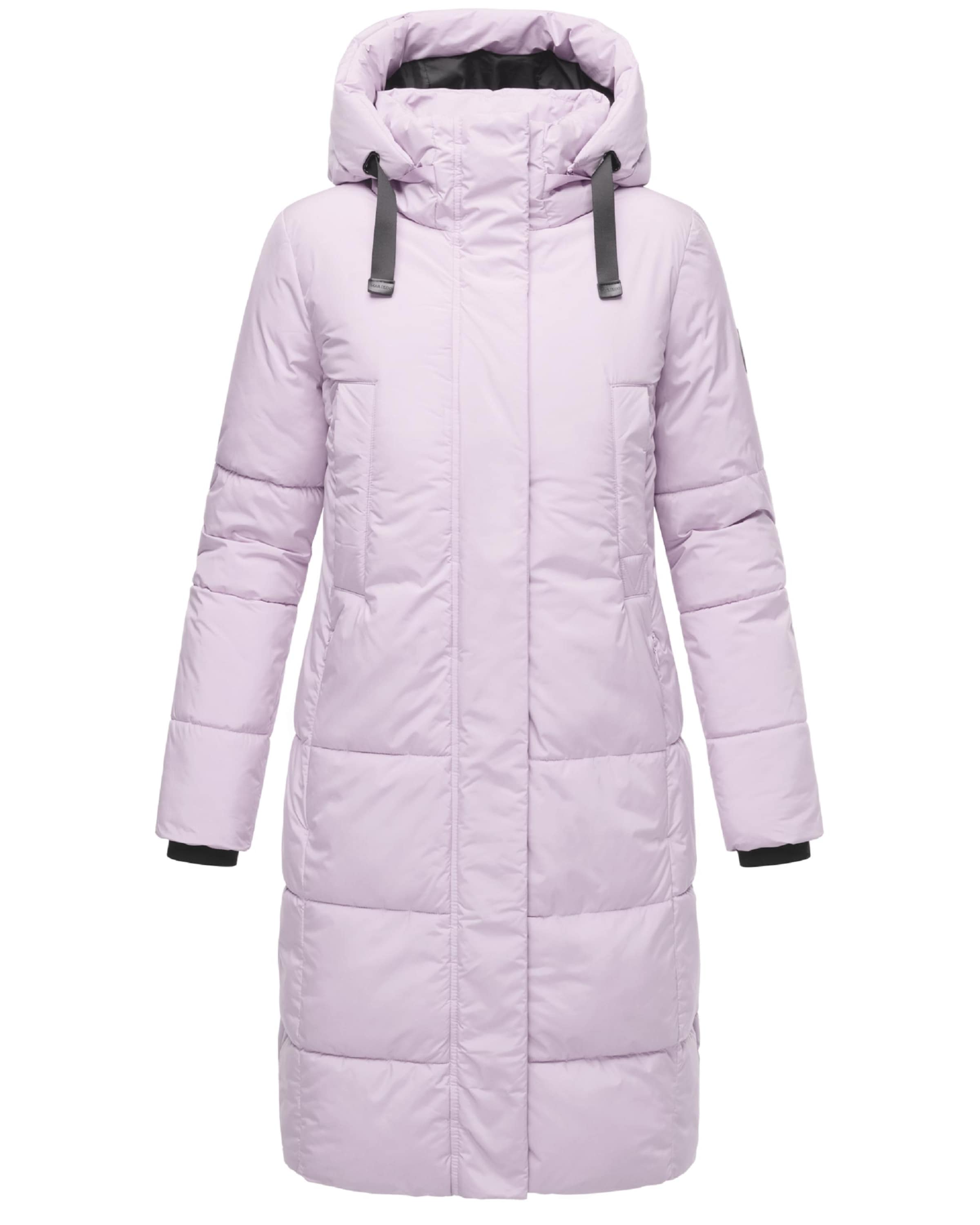 MARIKOO Zimski plašč roza / črna