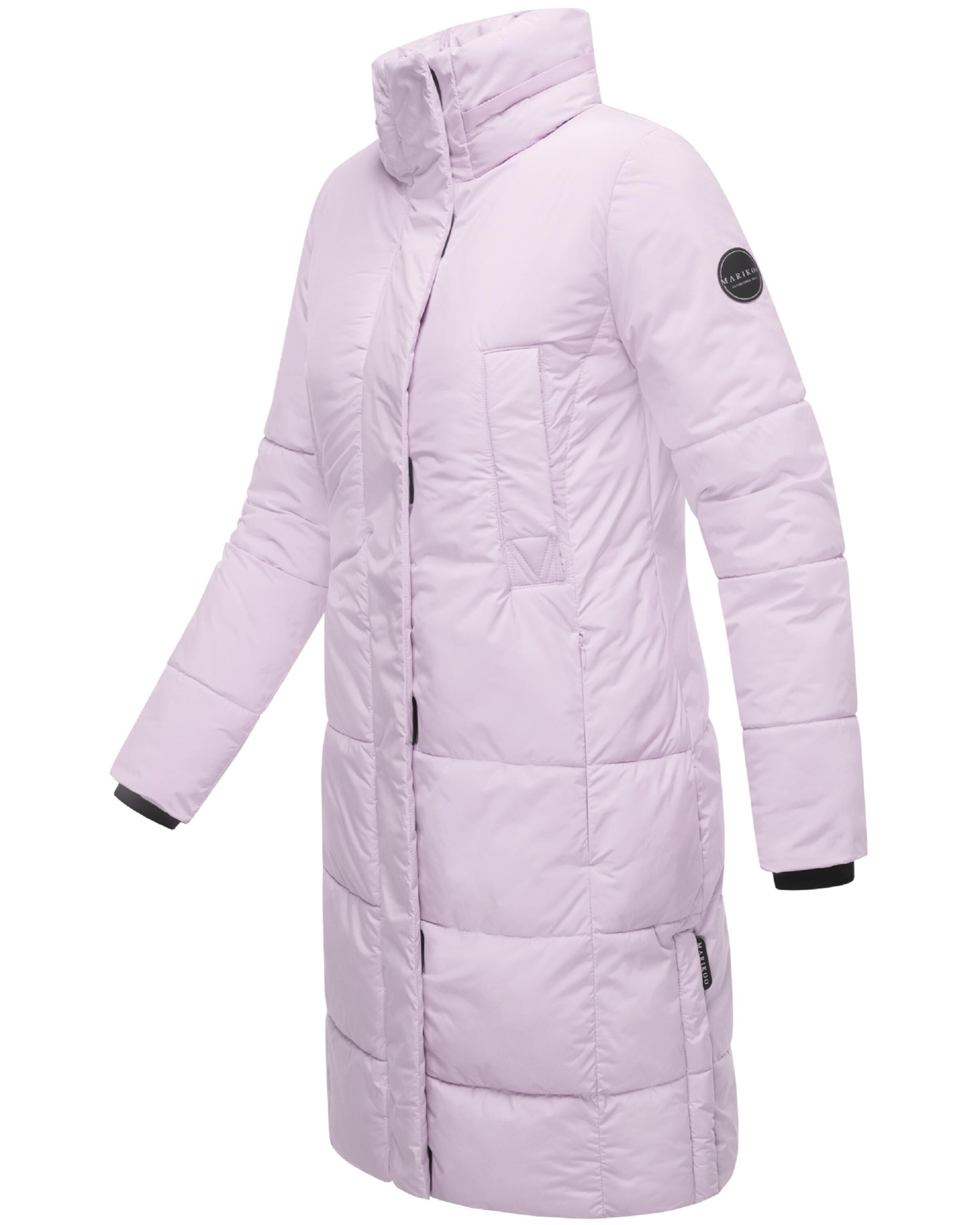 MARIKOO Zimski plašč roza / črna