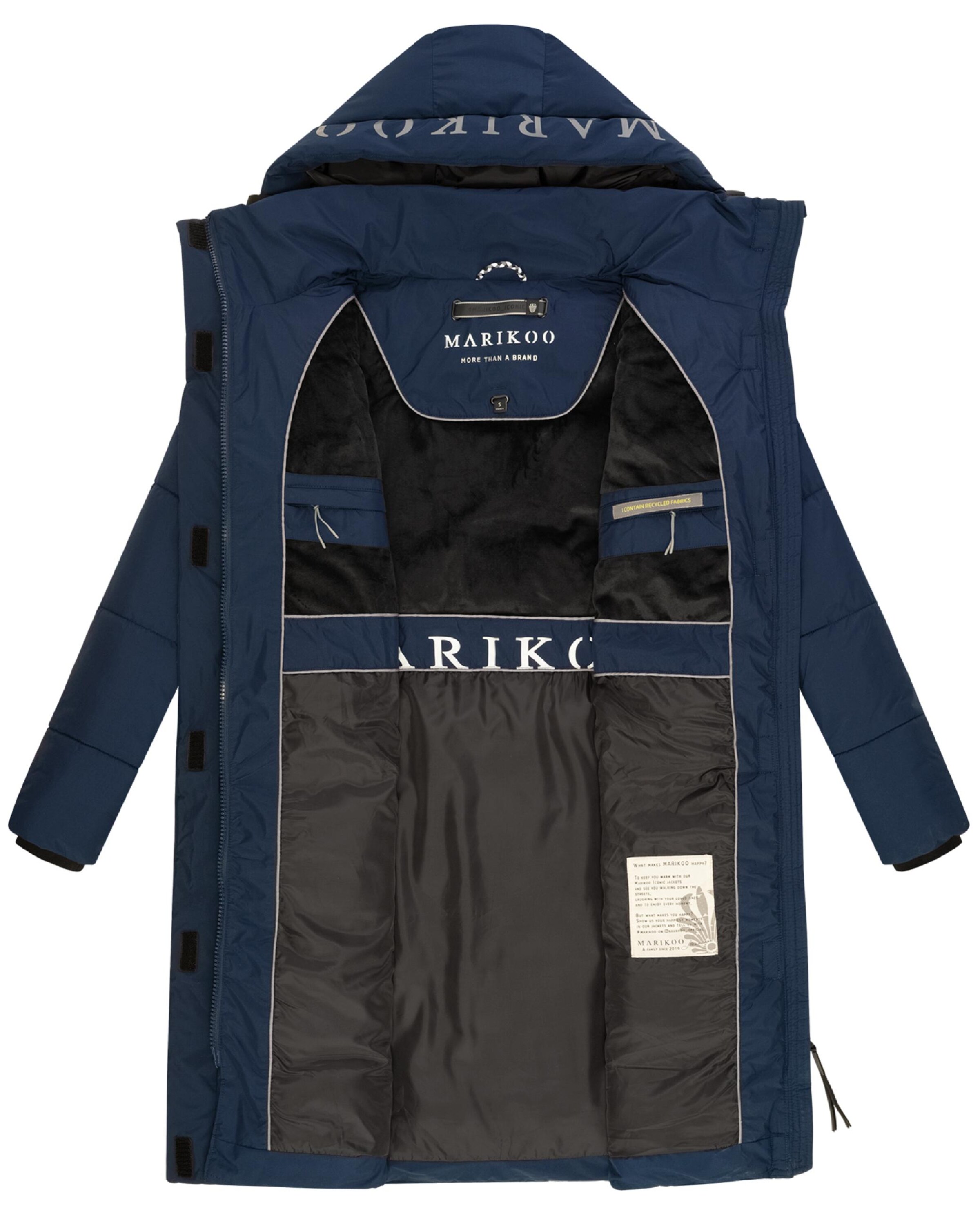 MARIKOO Zimski plašč mornarska