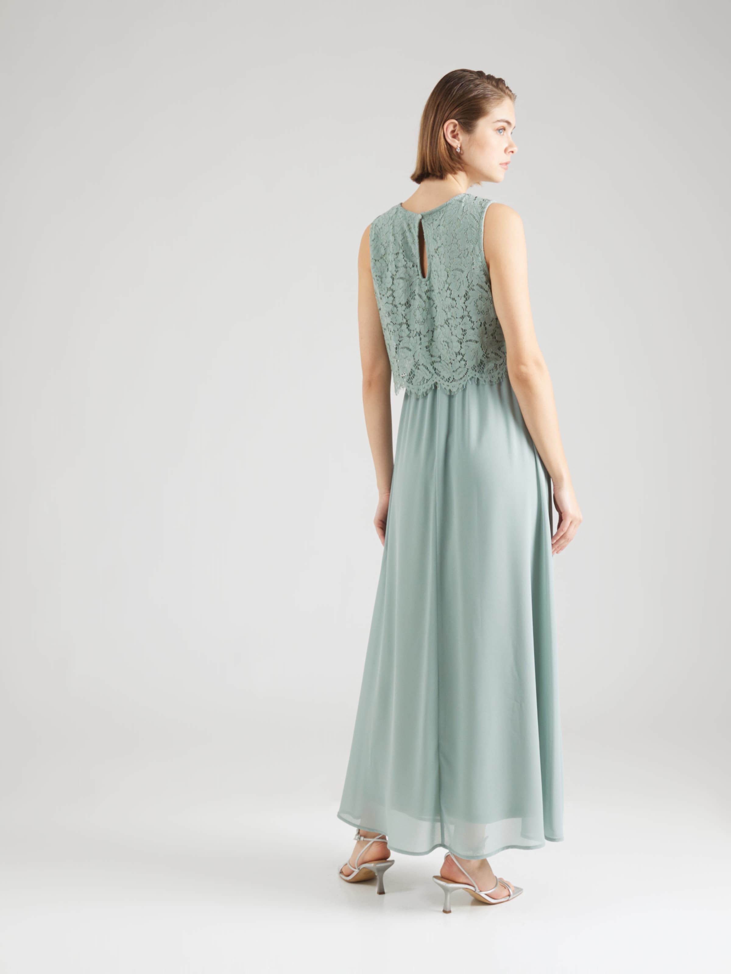 VILA Večerna obleka 'VIMilina' pastelno zelena