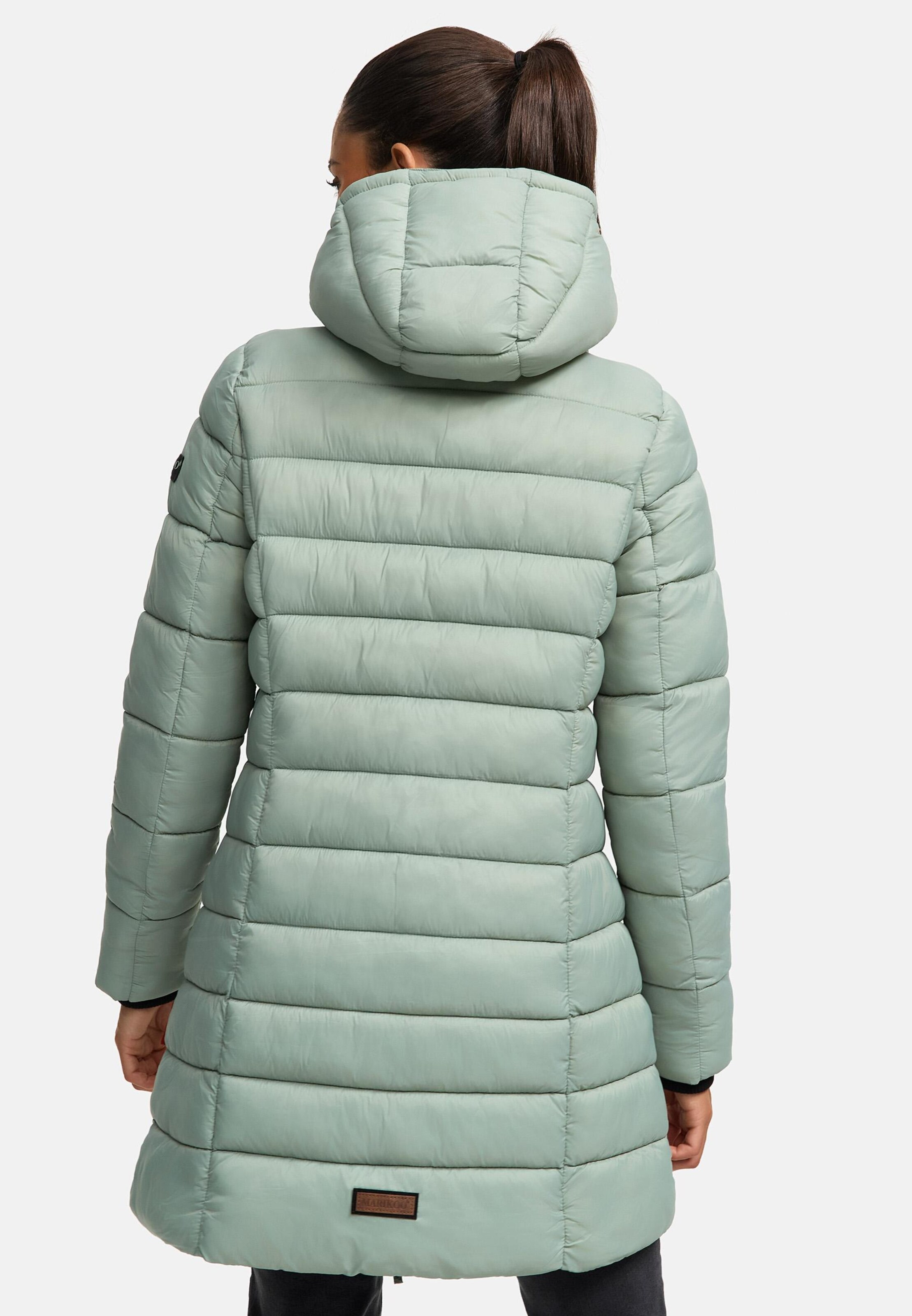 MARIKOO Zimski plašč 'Abendsternchen' svetlo zelena