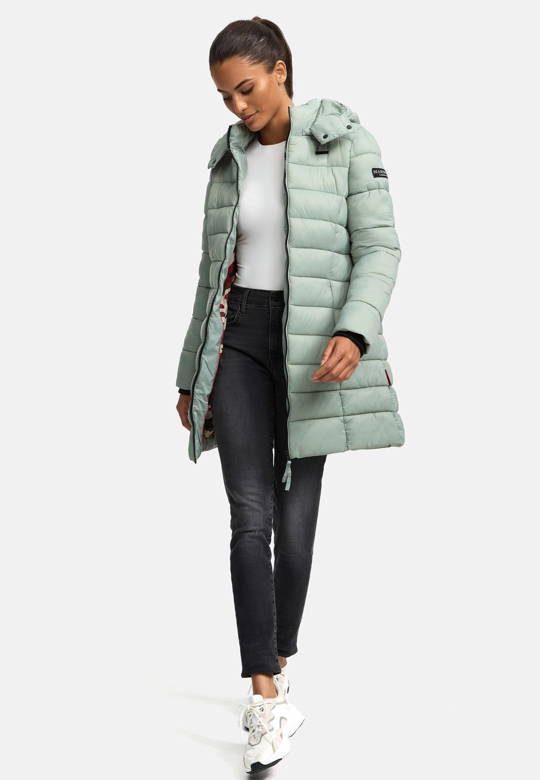 MARIKOO Zimski plašč 'Abendsternchen' svetlo zelena