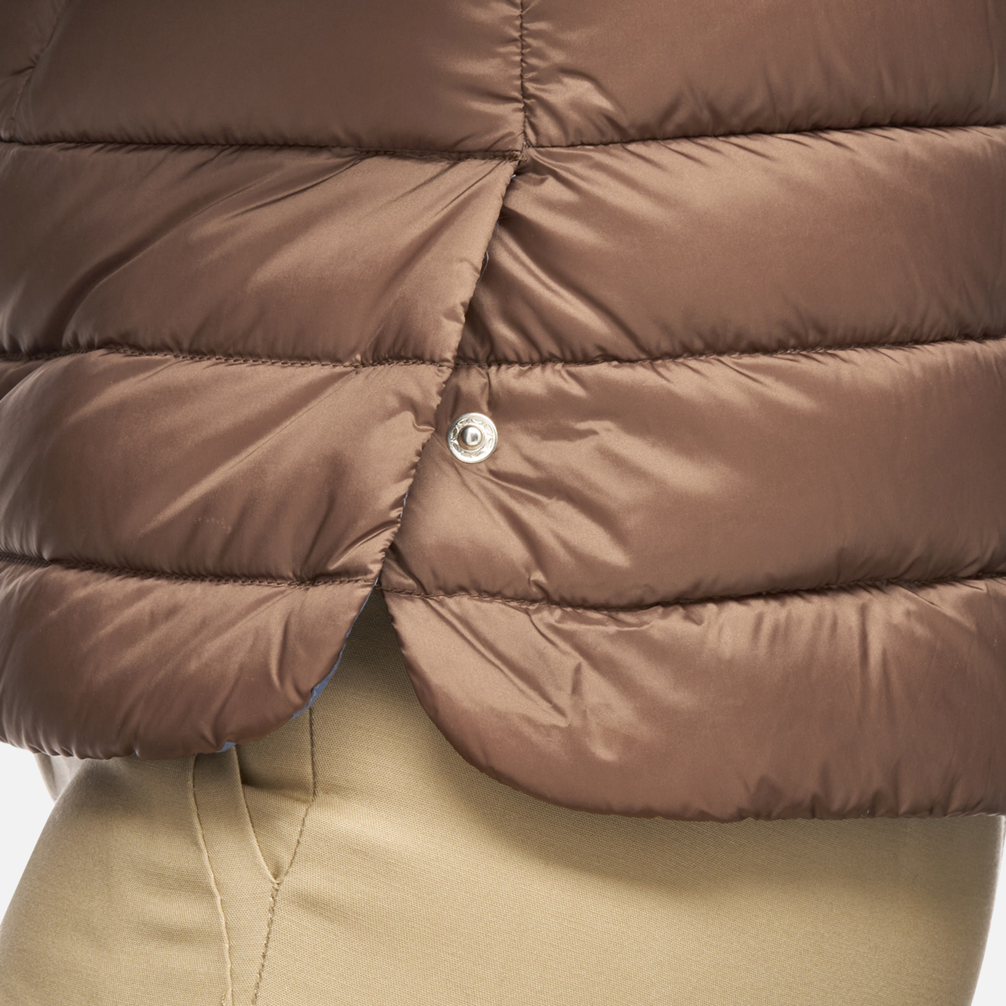 Dark Brown Women's Quilted Jacket Geox Jaysen - Women's