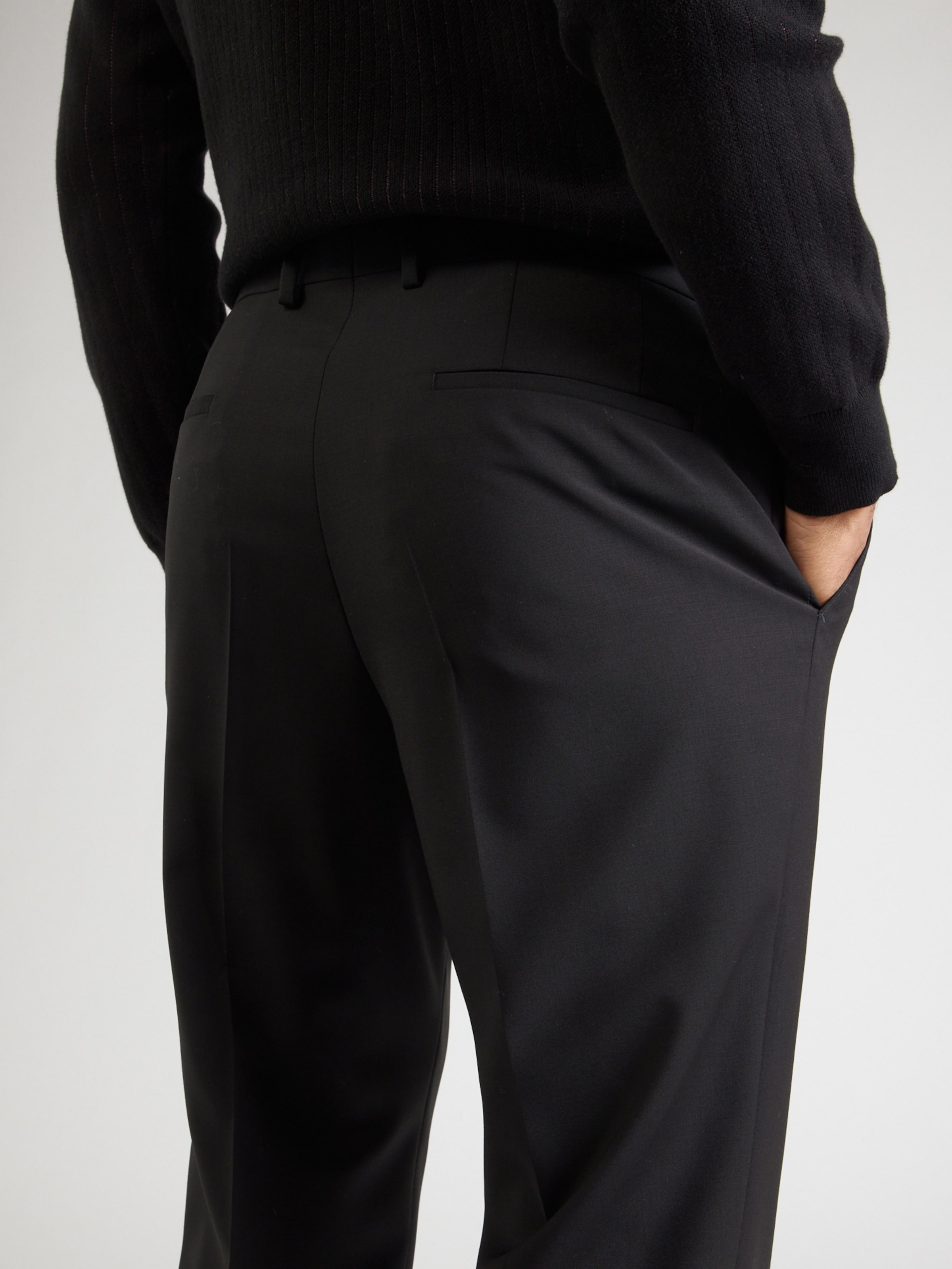 BOSS Hlače na rob 'Genius' črna