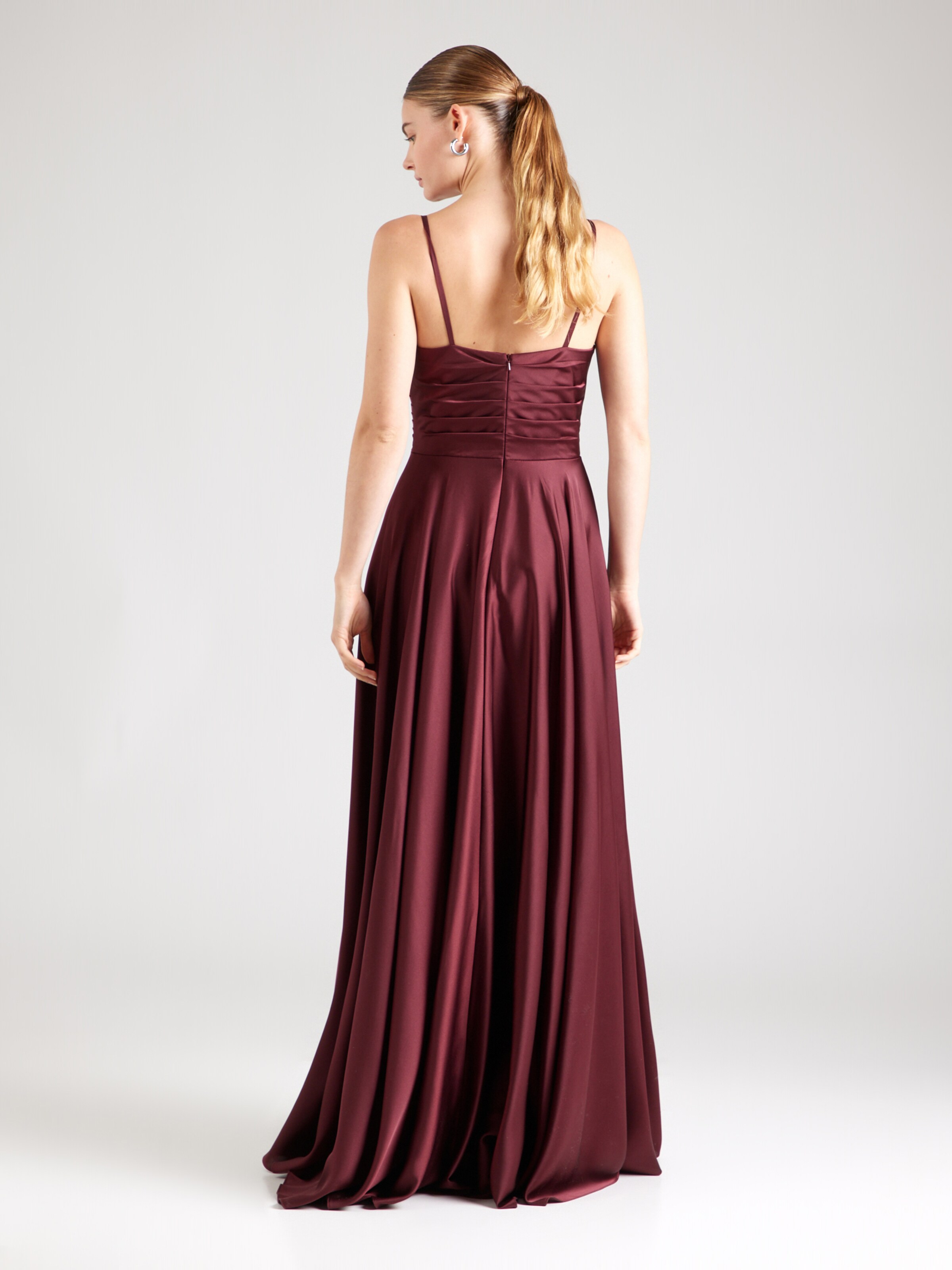 mascara Večerna obleka burgund