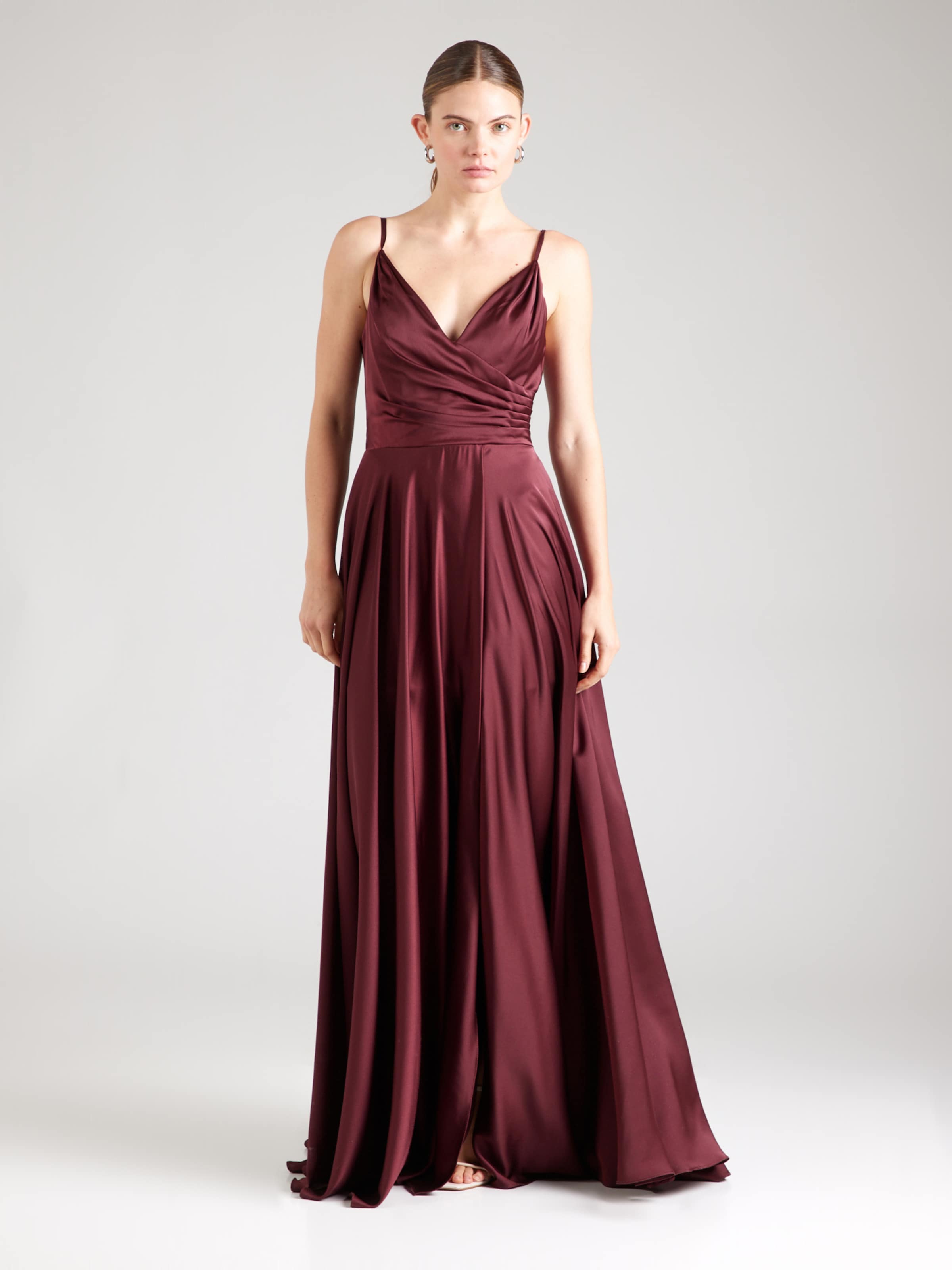 mascara Večerna obleka burgund