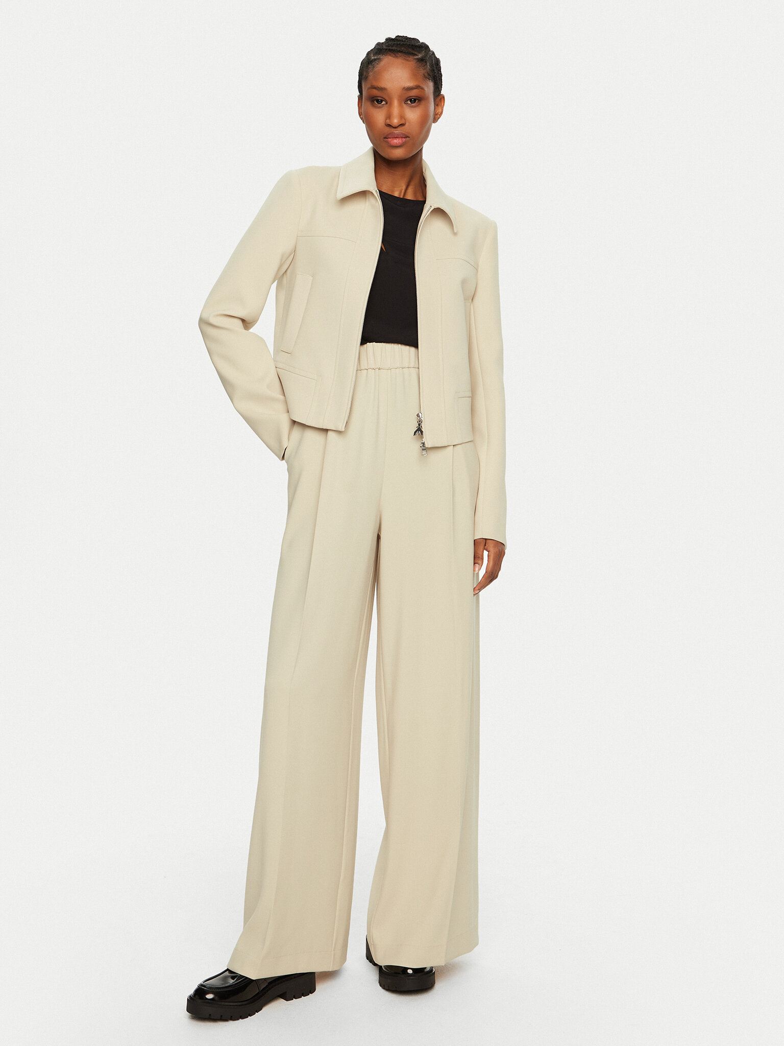 Hlače iz tkanine Patrizia Pepe