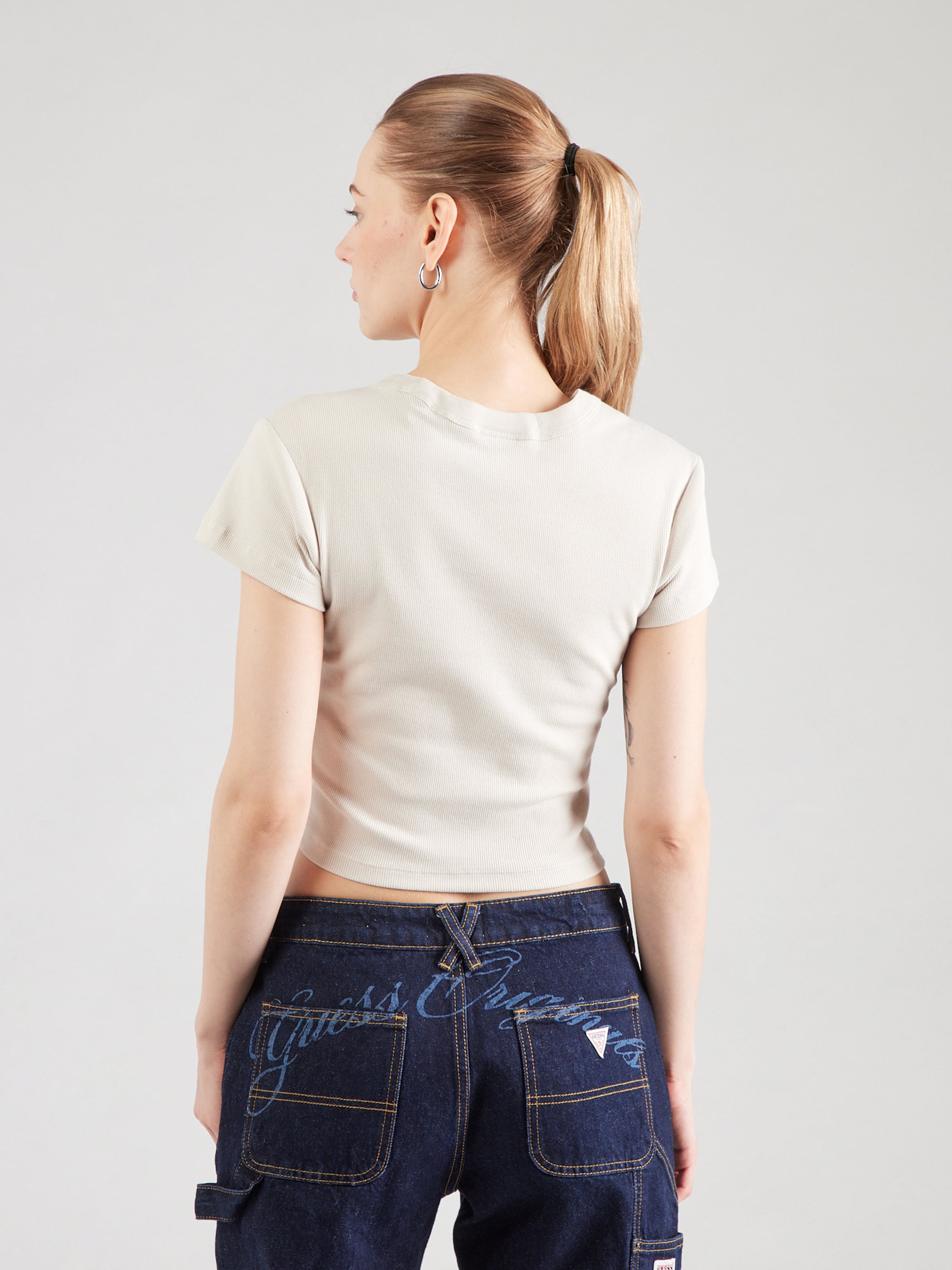 ELEMENT Majica 'YARNHILL' bež / bela