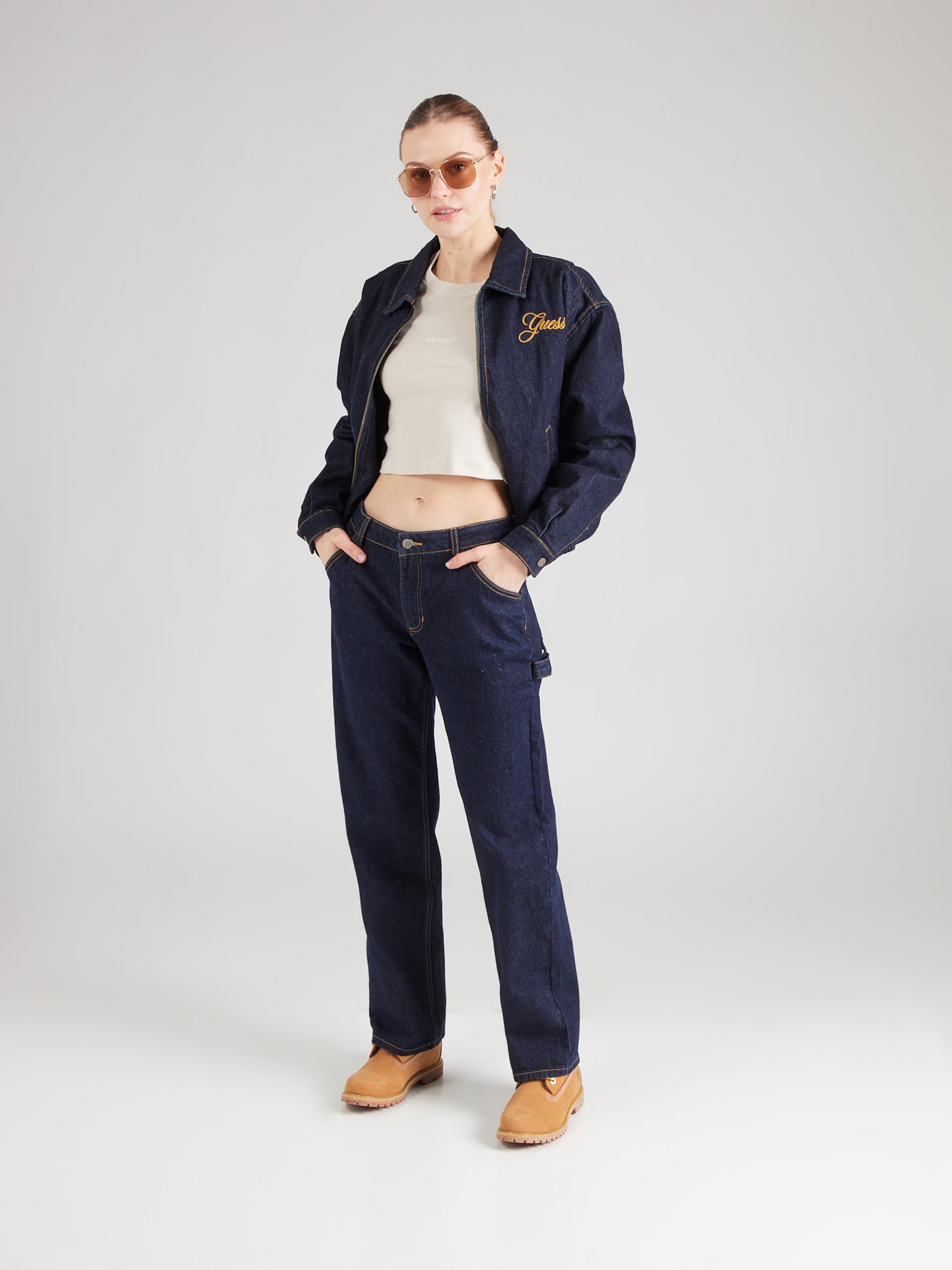 ELEMENT Majica 'YARNHILL' bež / bela