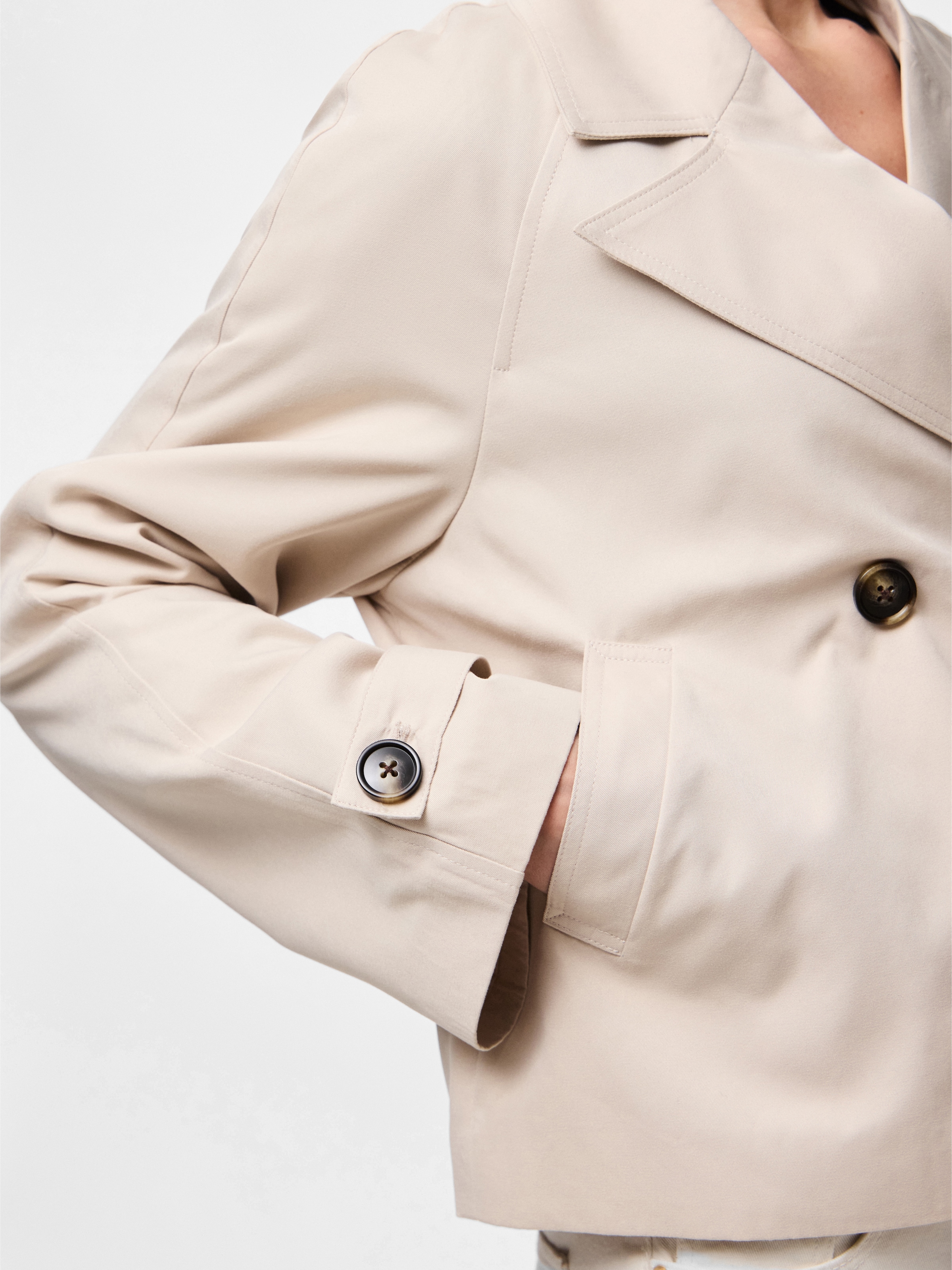 PIECES Prehodna jakna 'PCScarlett' greige