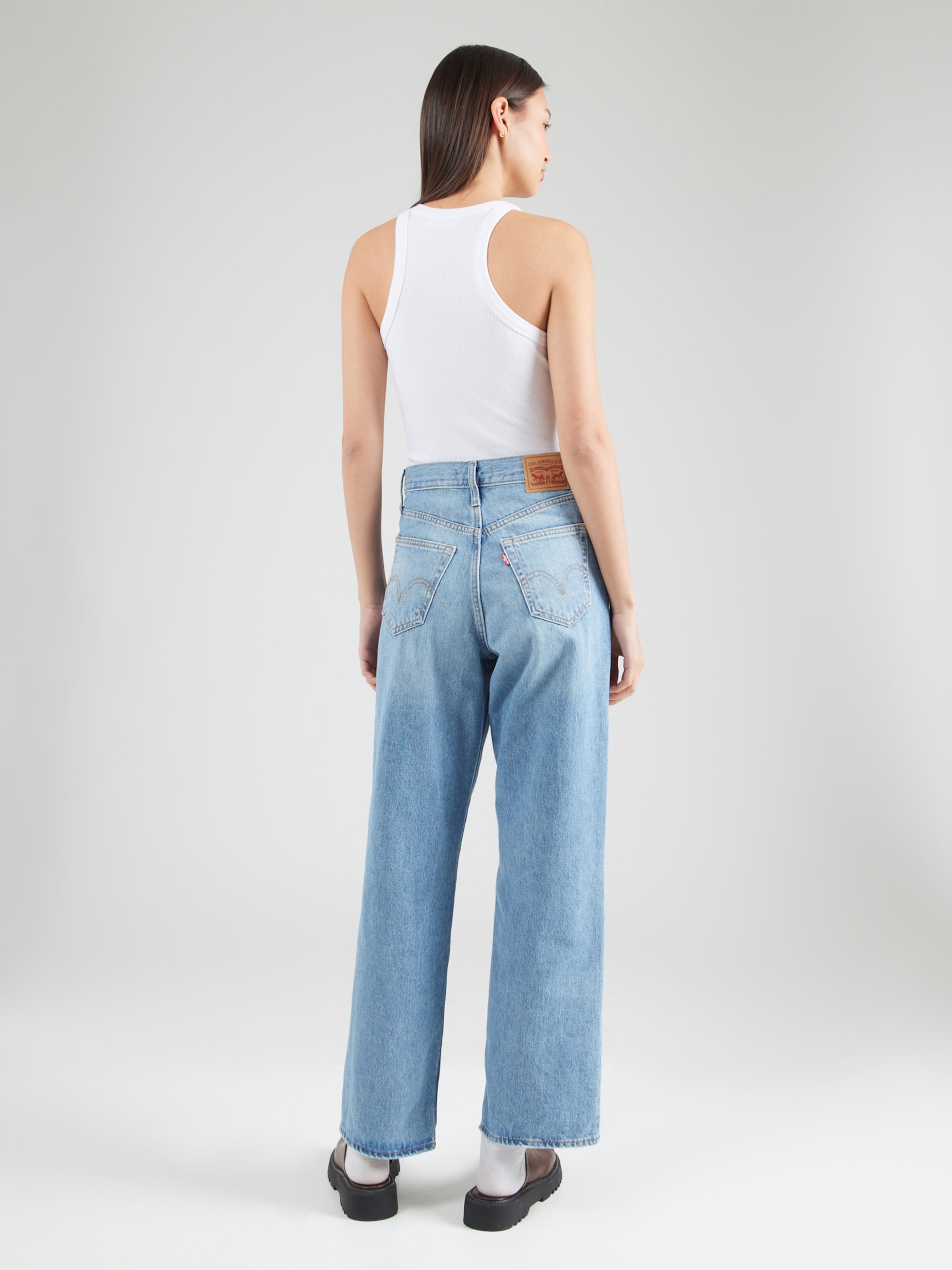LEVI'S  Kavbojke 'High Waisted Straight Jeans' svetlo modra
