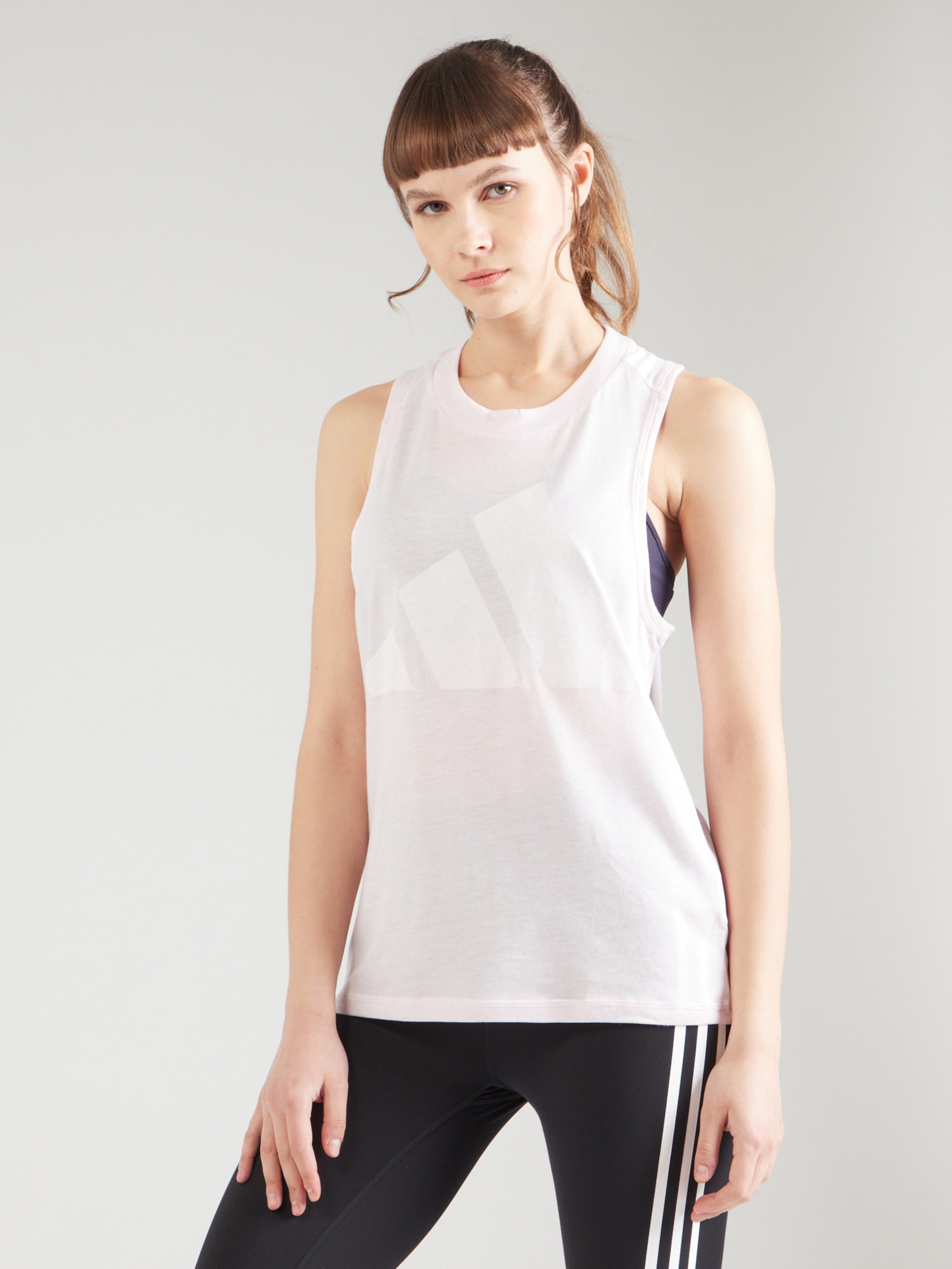 ADIDAS SPORTSWEAR Športni top 'Winners' roza / bela