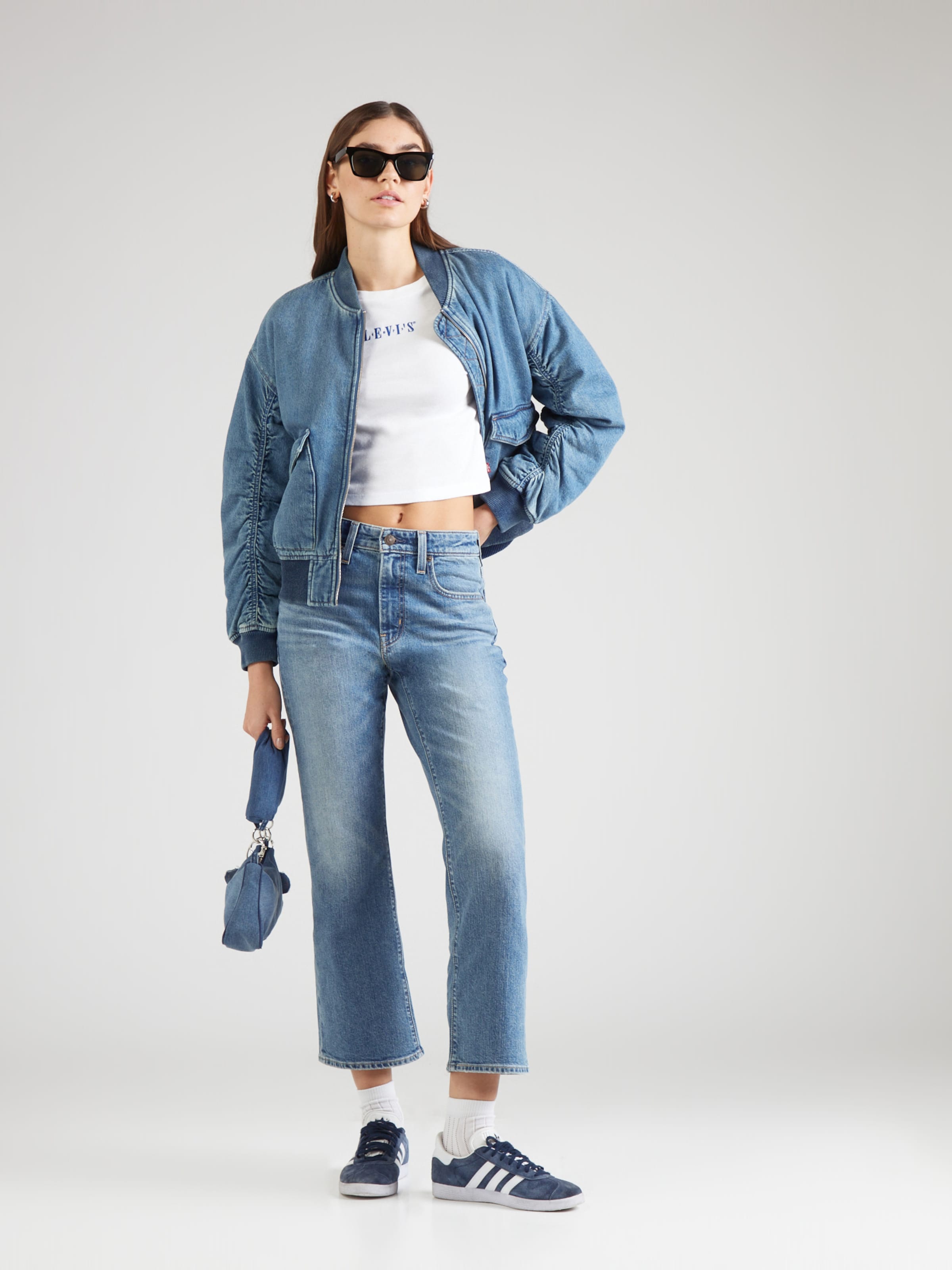 LEVI'S  Kavbojke '725 Kick Boot' moder denim