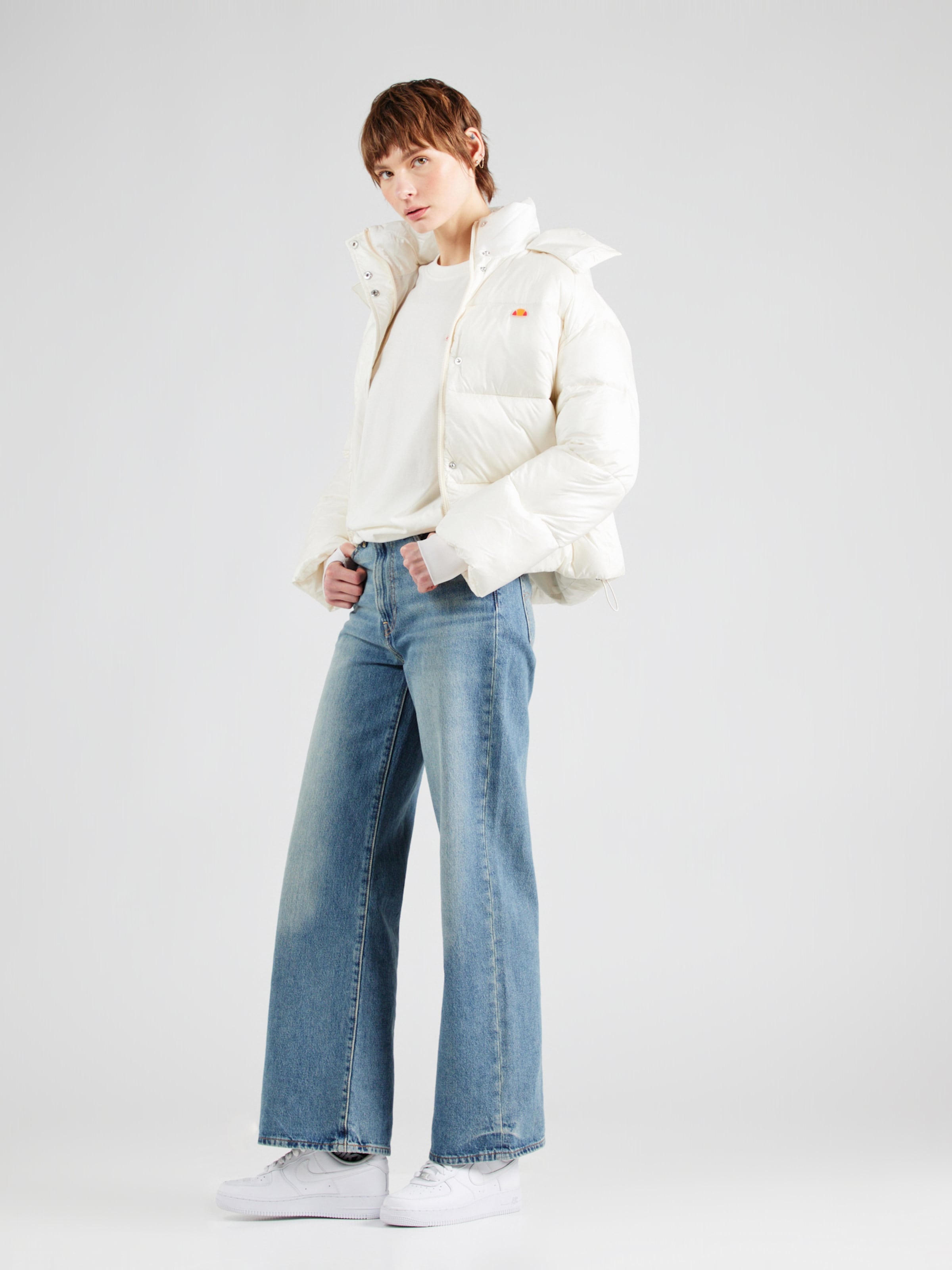 ELLESSE Majica 'Grubhof' svetlo modra / rdeča / črna / off-bela