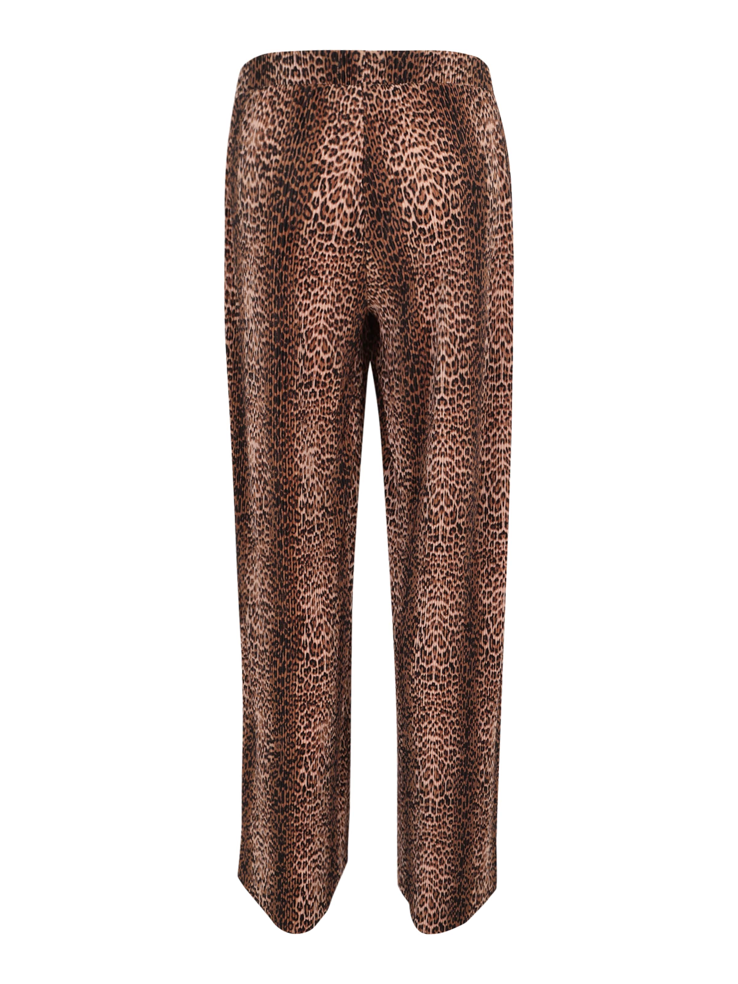 MAMALICIOUS Hlače 'MLAURA' rjava / svetlo rjava / črna