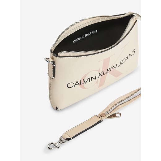 Calvin Klein - Calvin Klein - Bela ženska torbica - CKK60K609289-02W