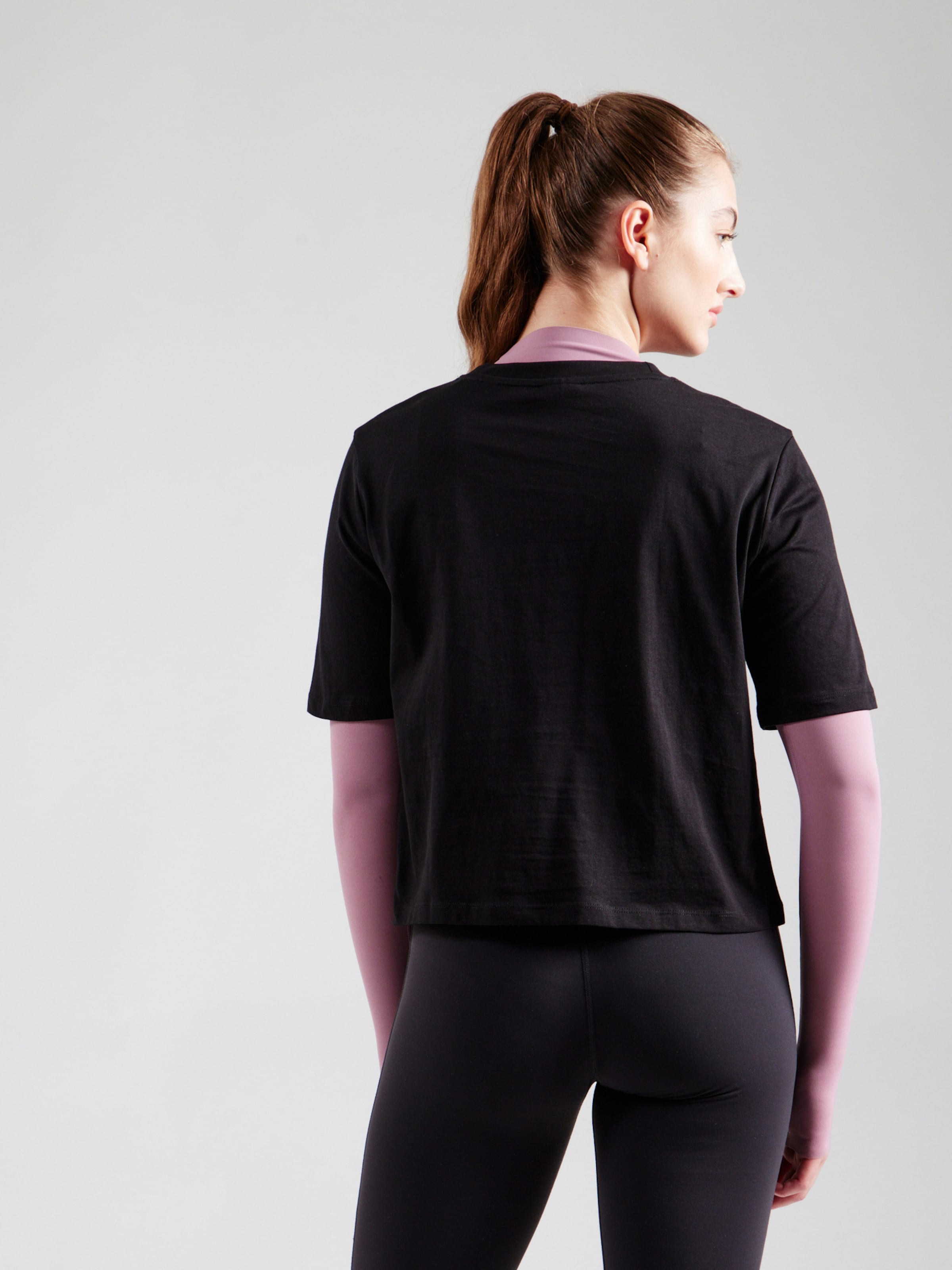 GUESS Funkcionalna majica 'COLETTE' črna / bela