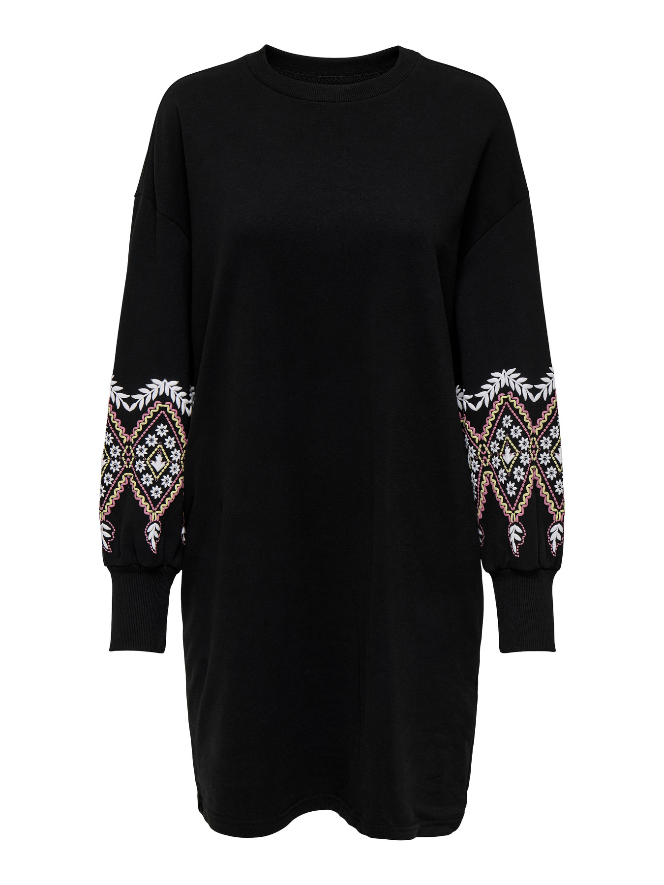 ONLY Obleka 'ONLBrooke' oranžna / črna / bela