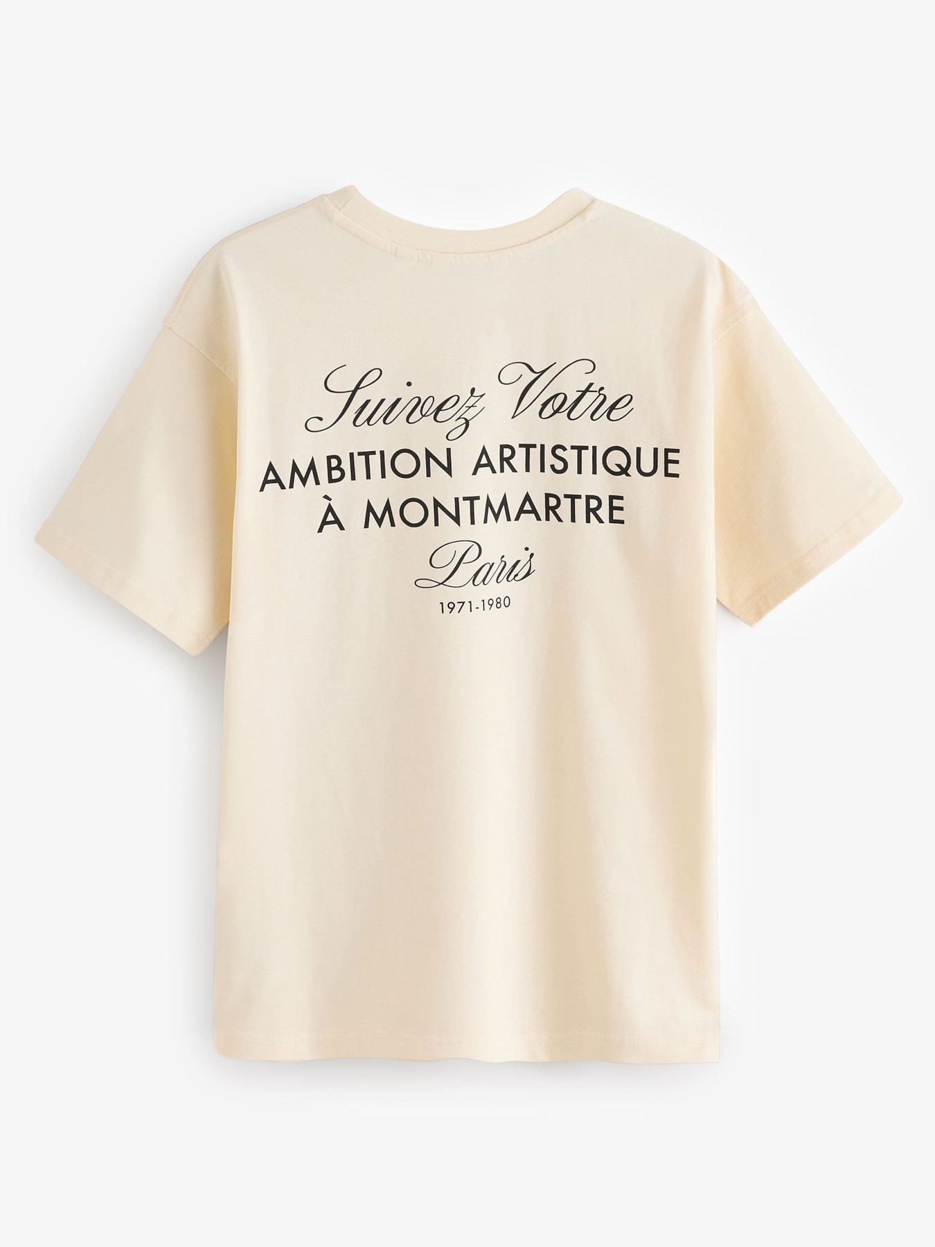 Next Majica ecru / črna