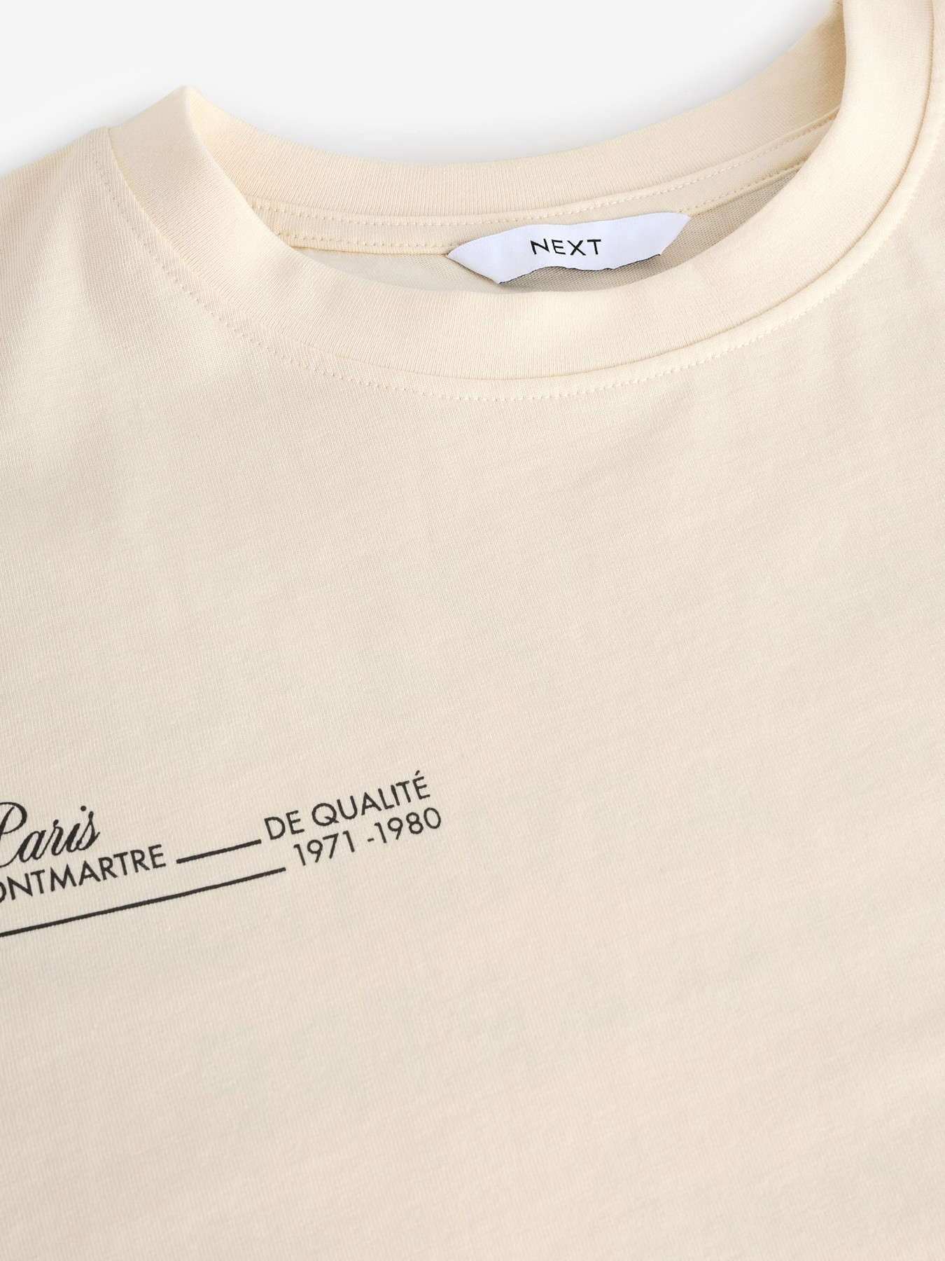 Next Majica ecru / črna