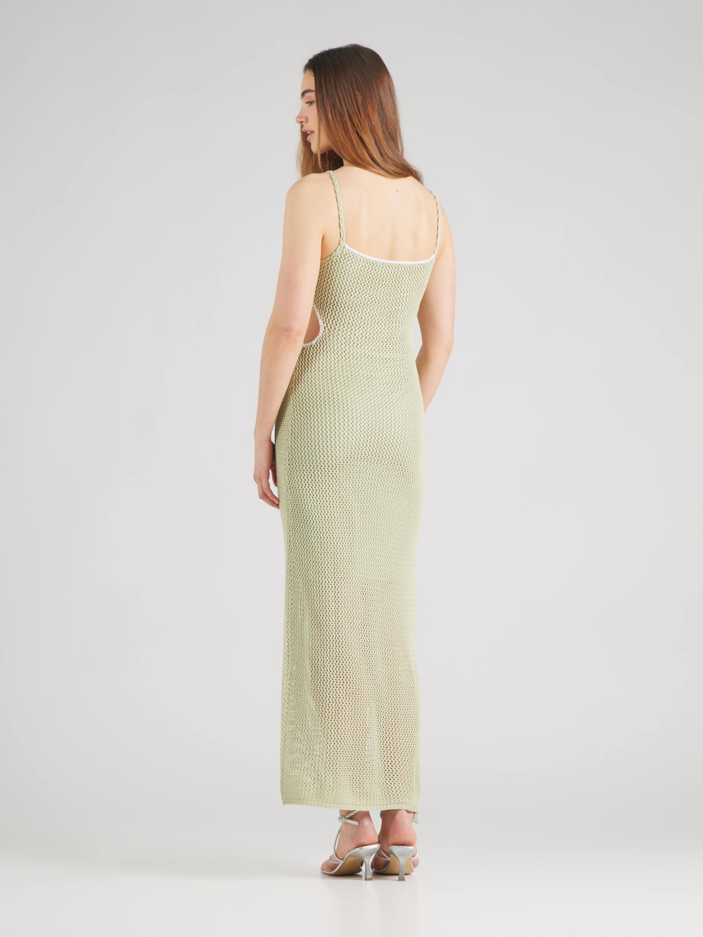 florence by mills exclusive for ABOUT YOU Pletena obleka trst / bela