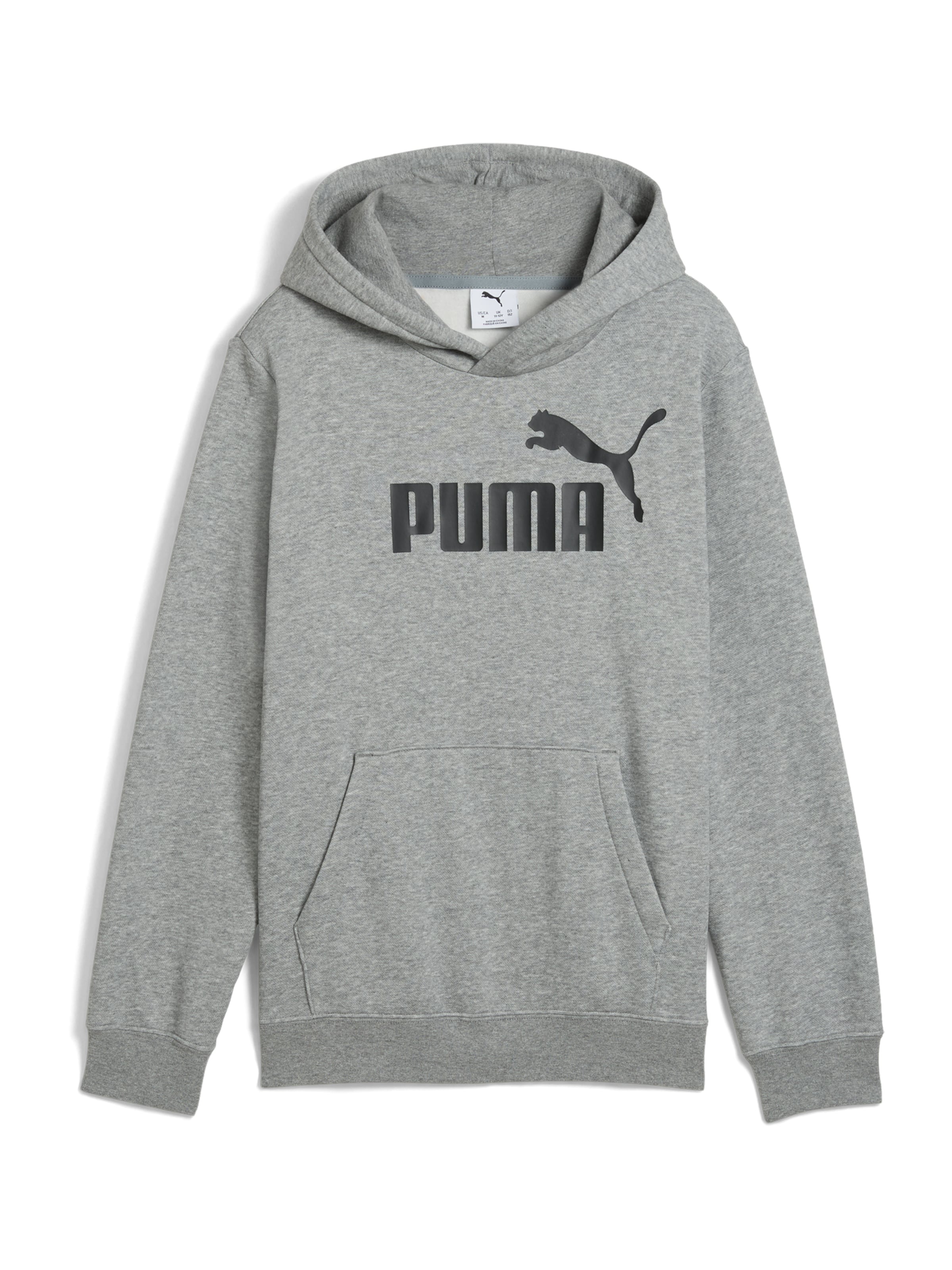 PUMA Majica 'Ess No. 1' siva / črna