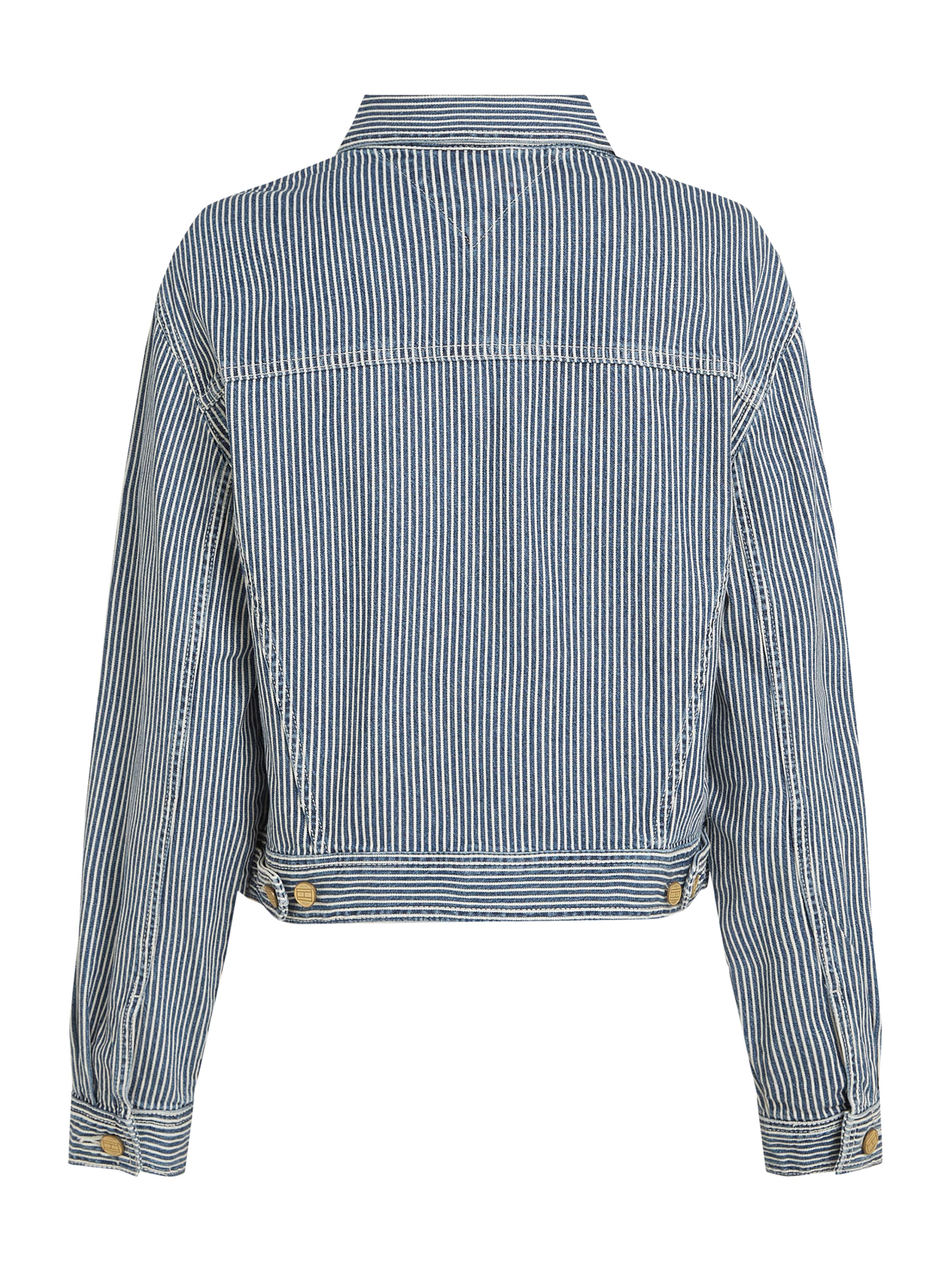 TOMMY HILFIGER Prehodna jakna moder denim / bela