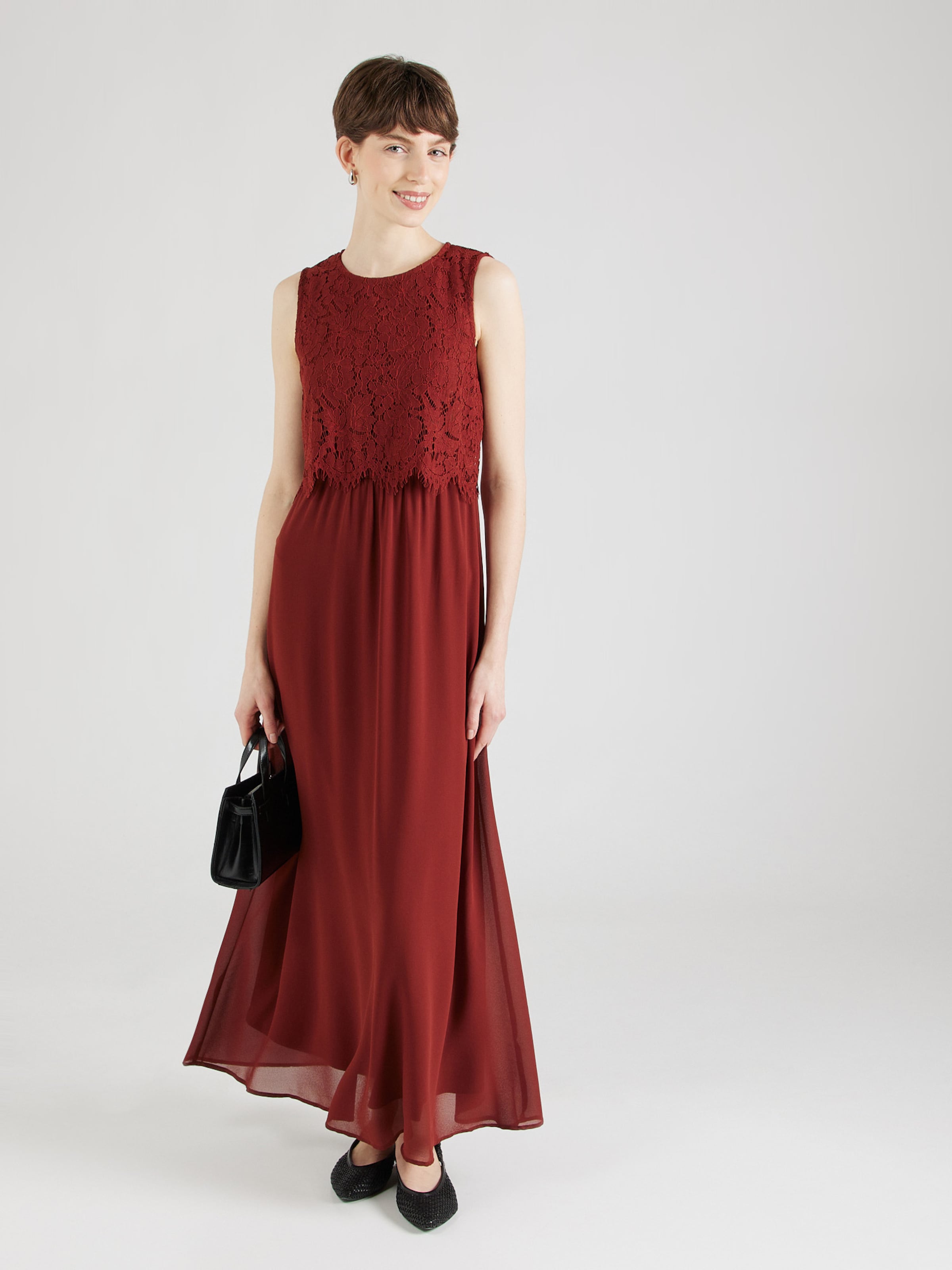 VILA Večerna obleka 'Vimilina' rjasto rdeča