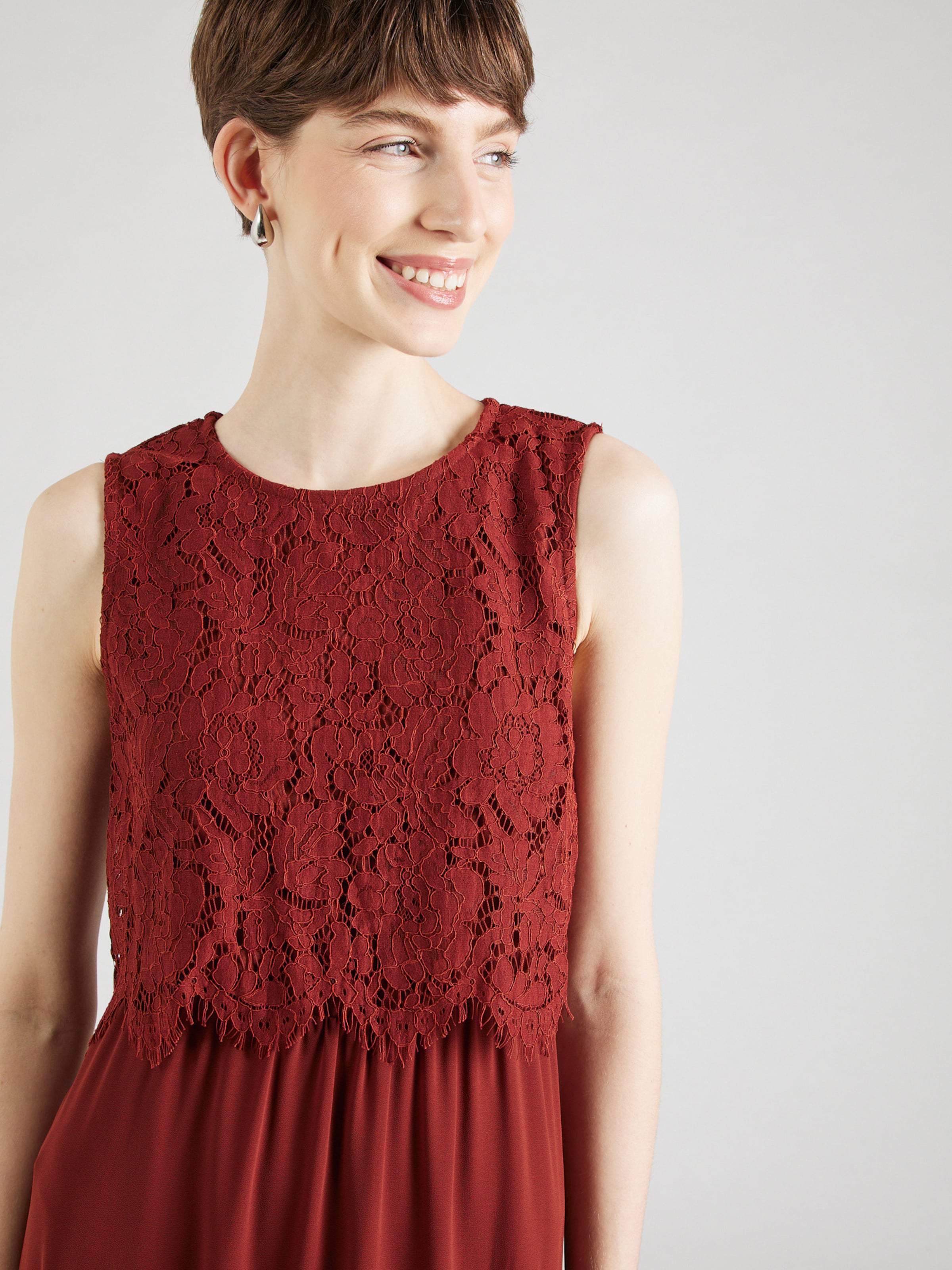 VILA Večerna obleka 'Vimilina' rjasto rdeča